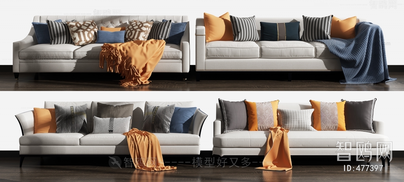 Modern Three-seat Sofa