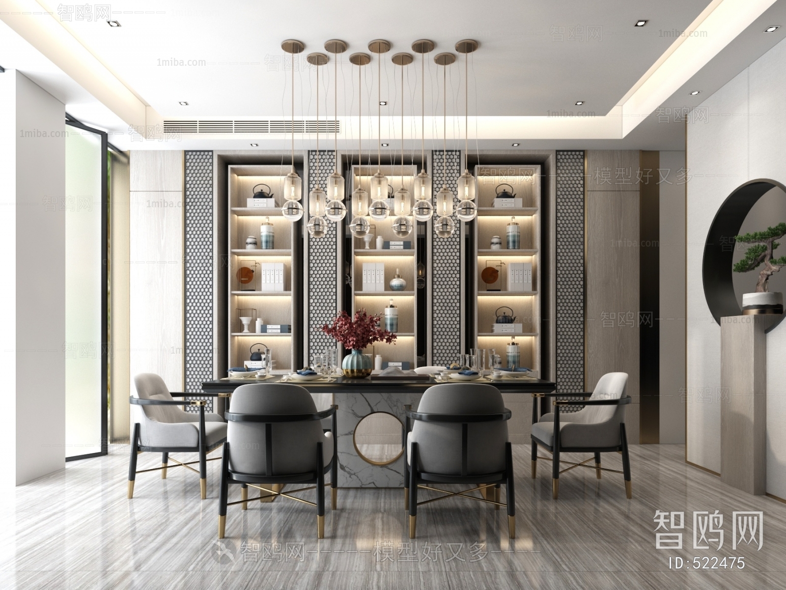 New Chinese Style Dining Room