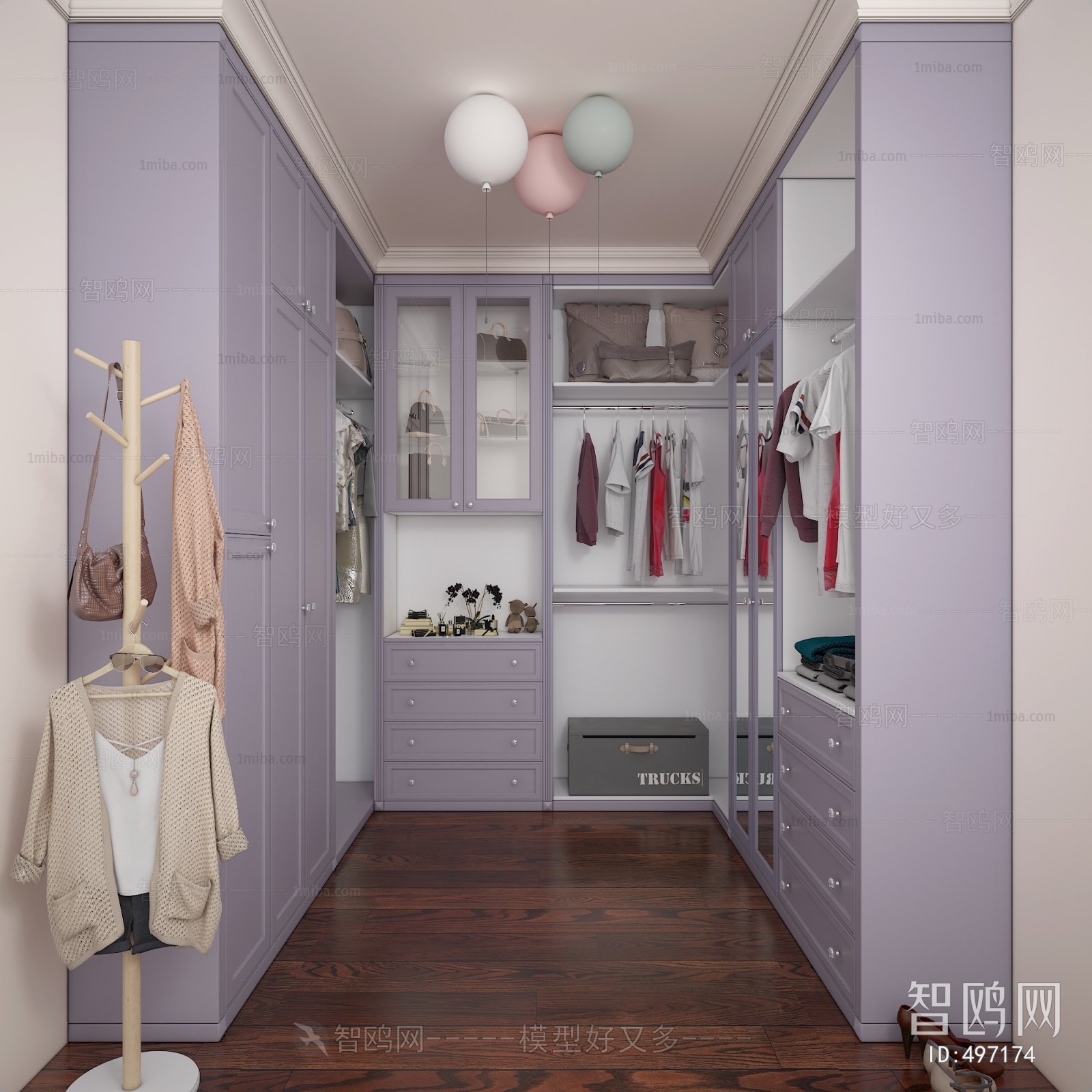 Modern Clothes Storage Area