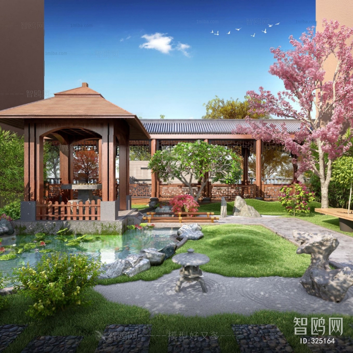 New Chinese Style Courtyard/landscape