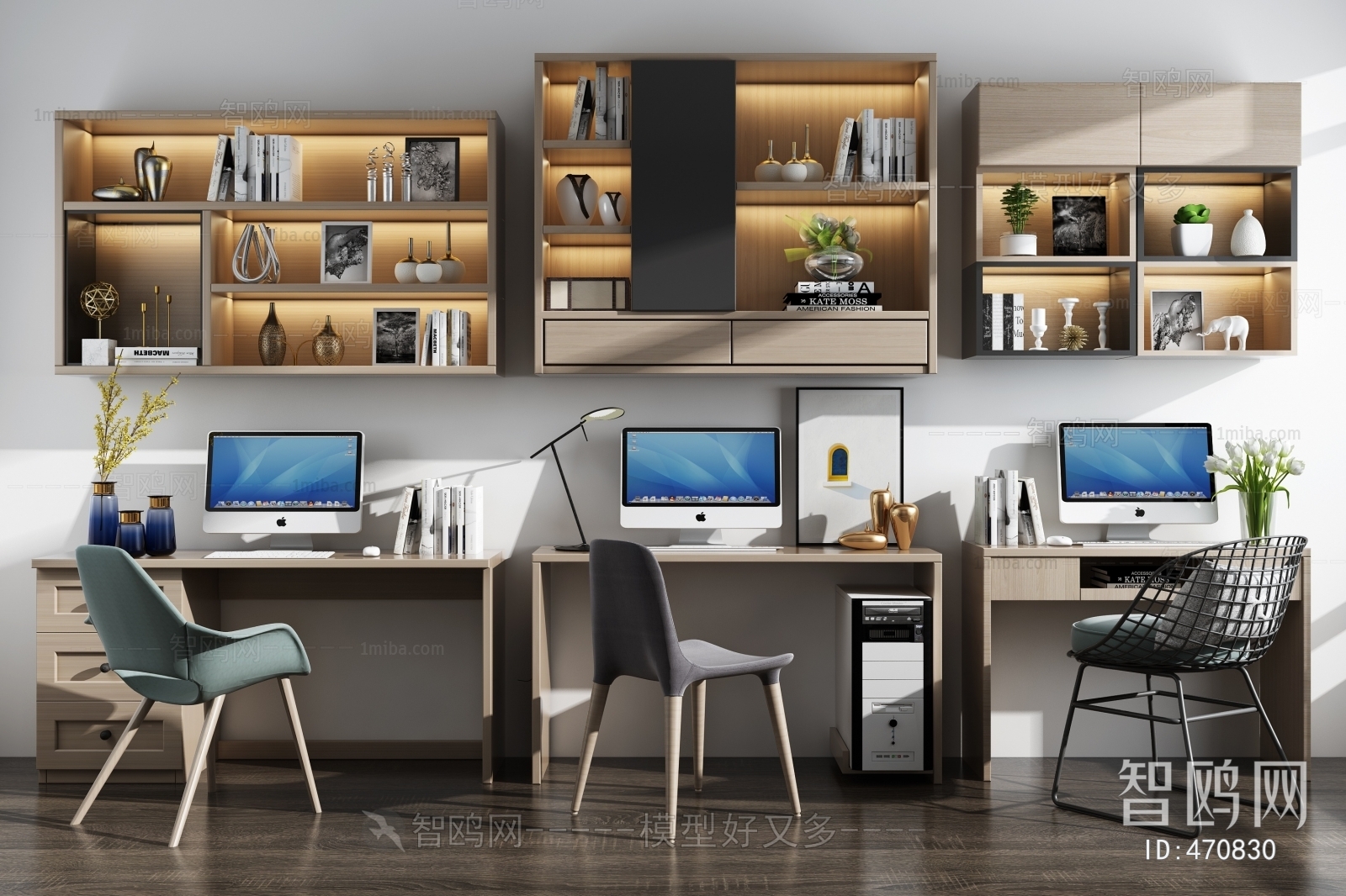 Nordic Style Computer Desk And Chair