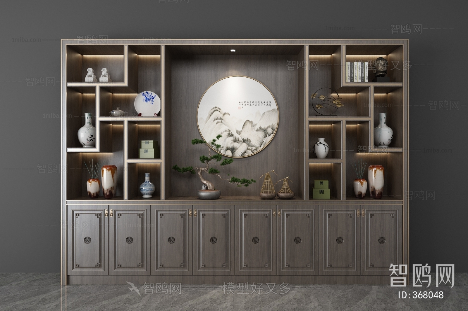 New Chinese Style Bookcase