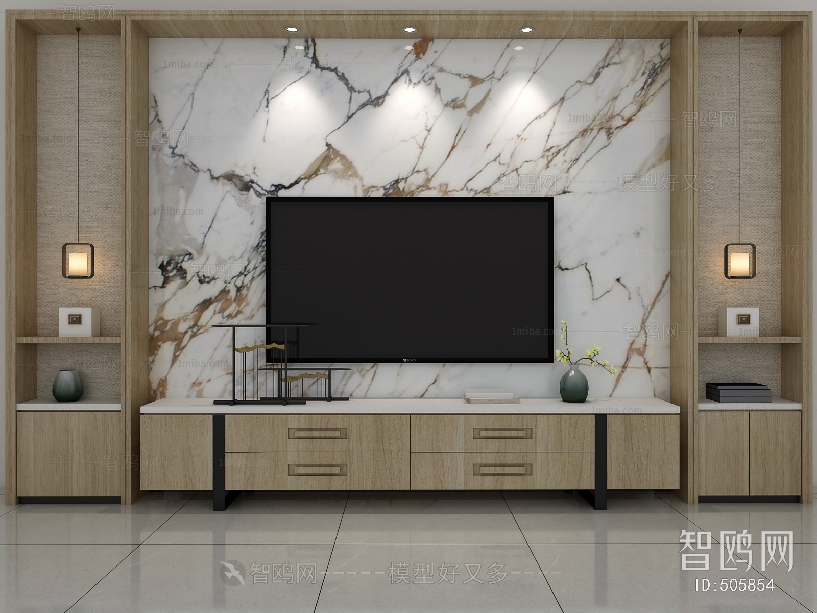 New Chinese Style TV Cabinet