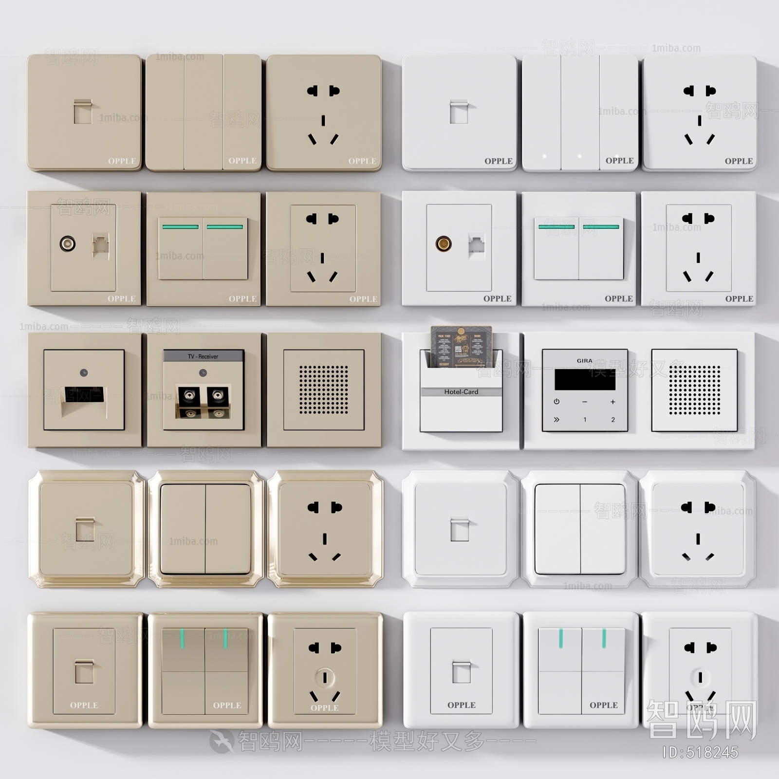 Modern Switch Socket Panel