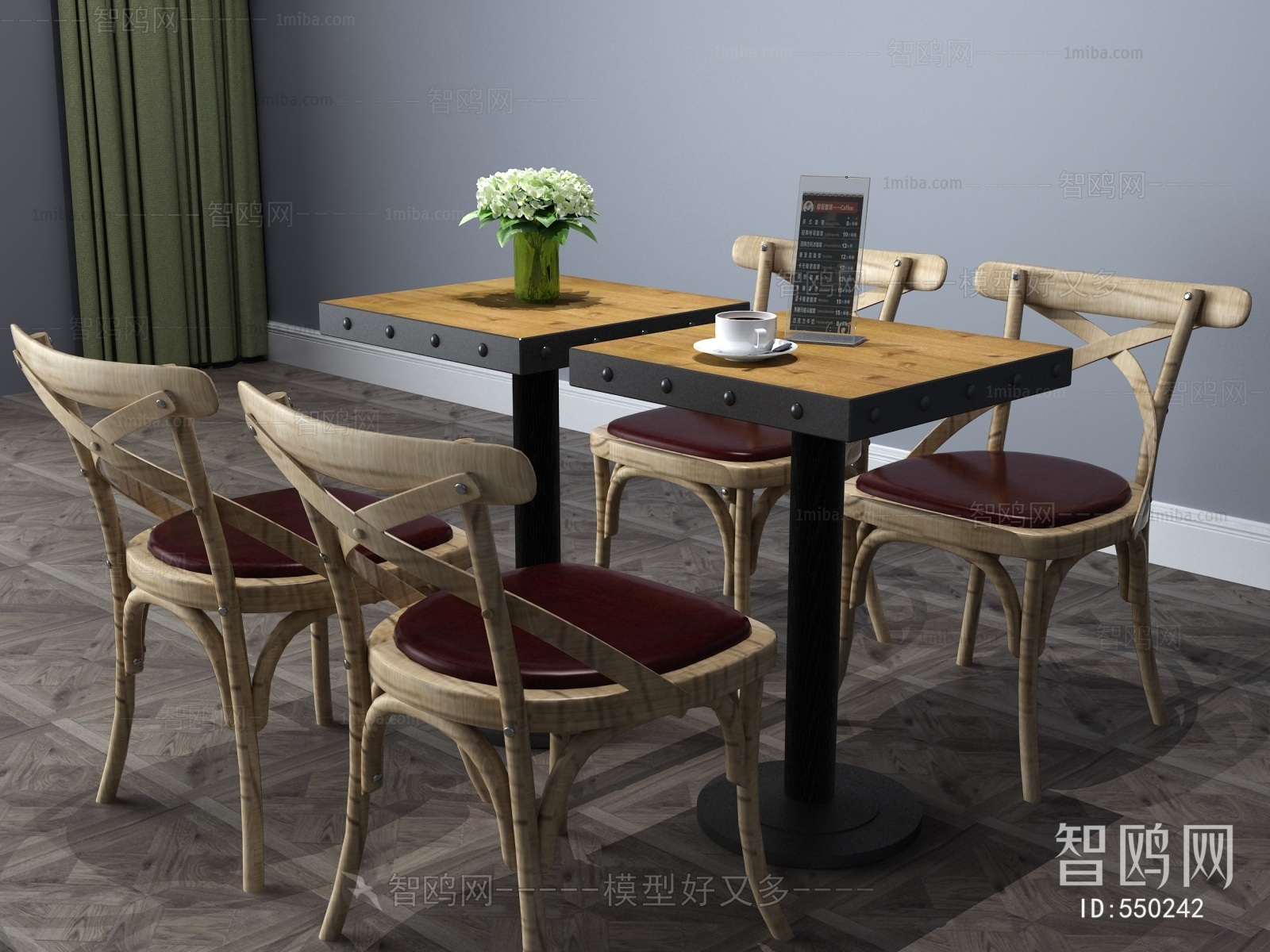 Industrial Style Dining Table And Chairs