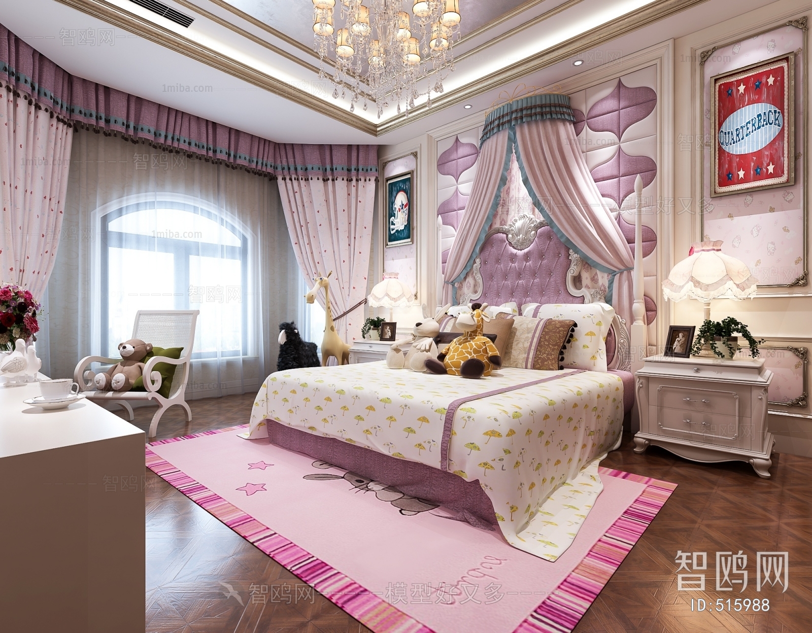 European Style Girl's Room Daughter's Room