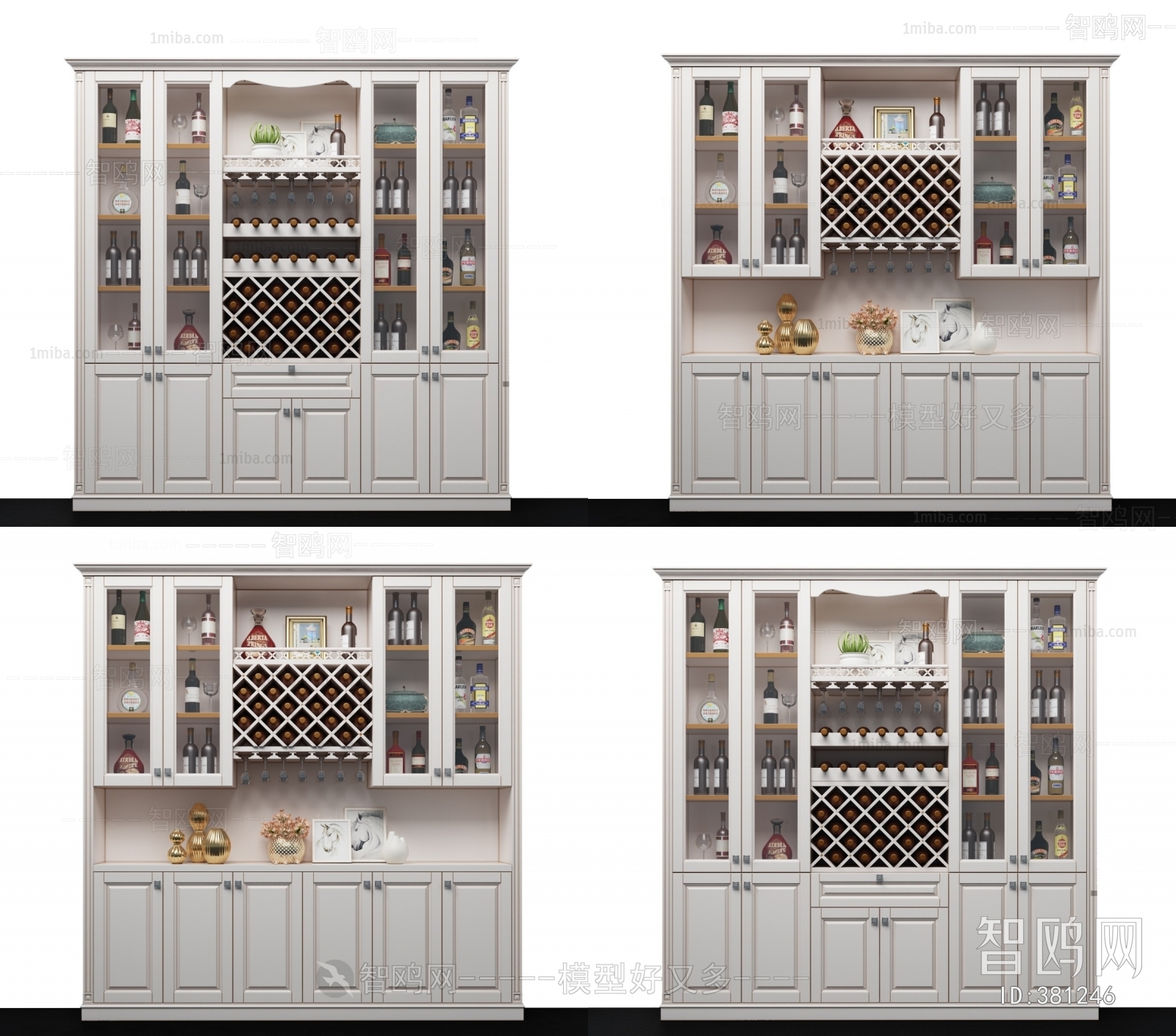 American Style Simple European Style Wine Cabinet