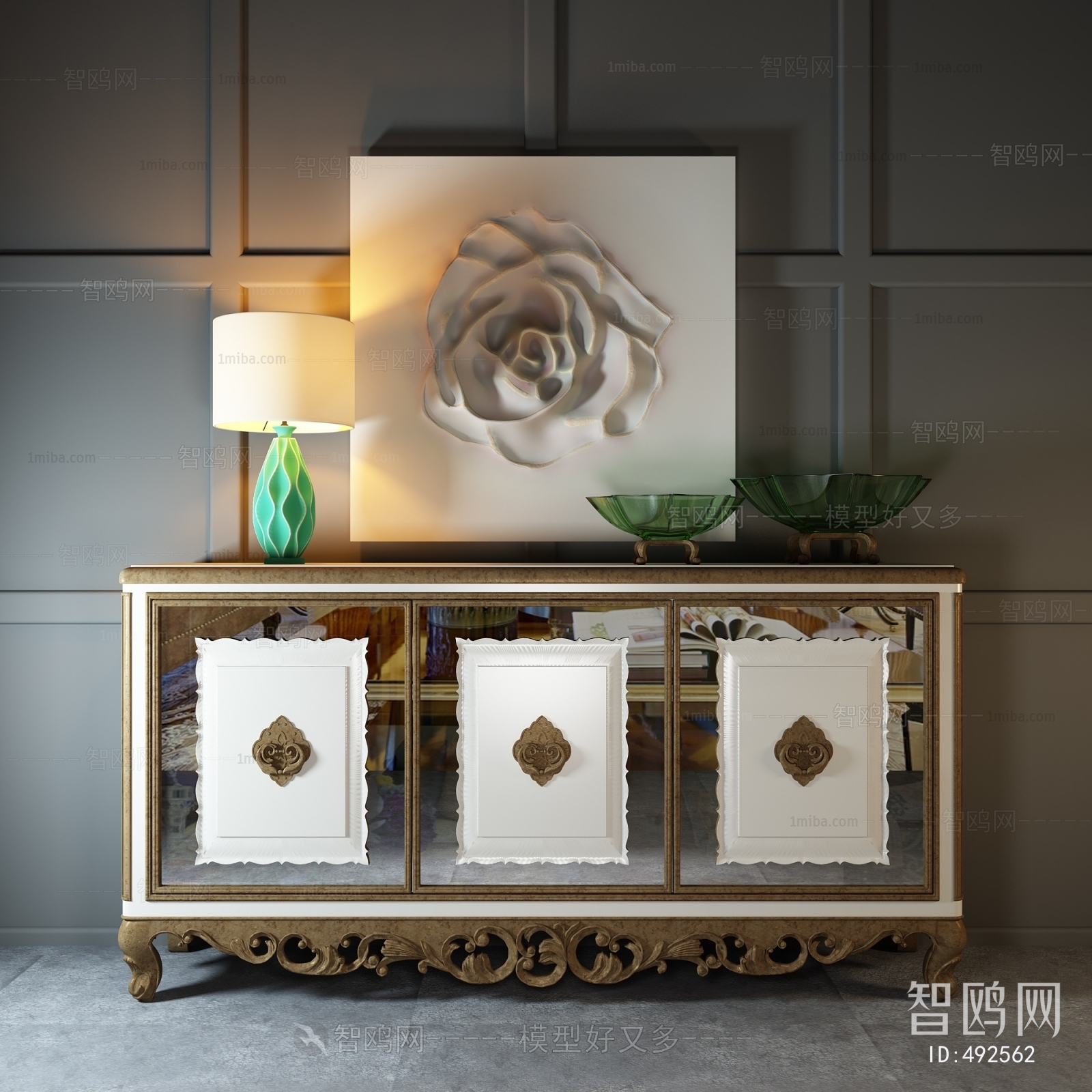 New Classical Style Sideboard