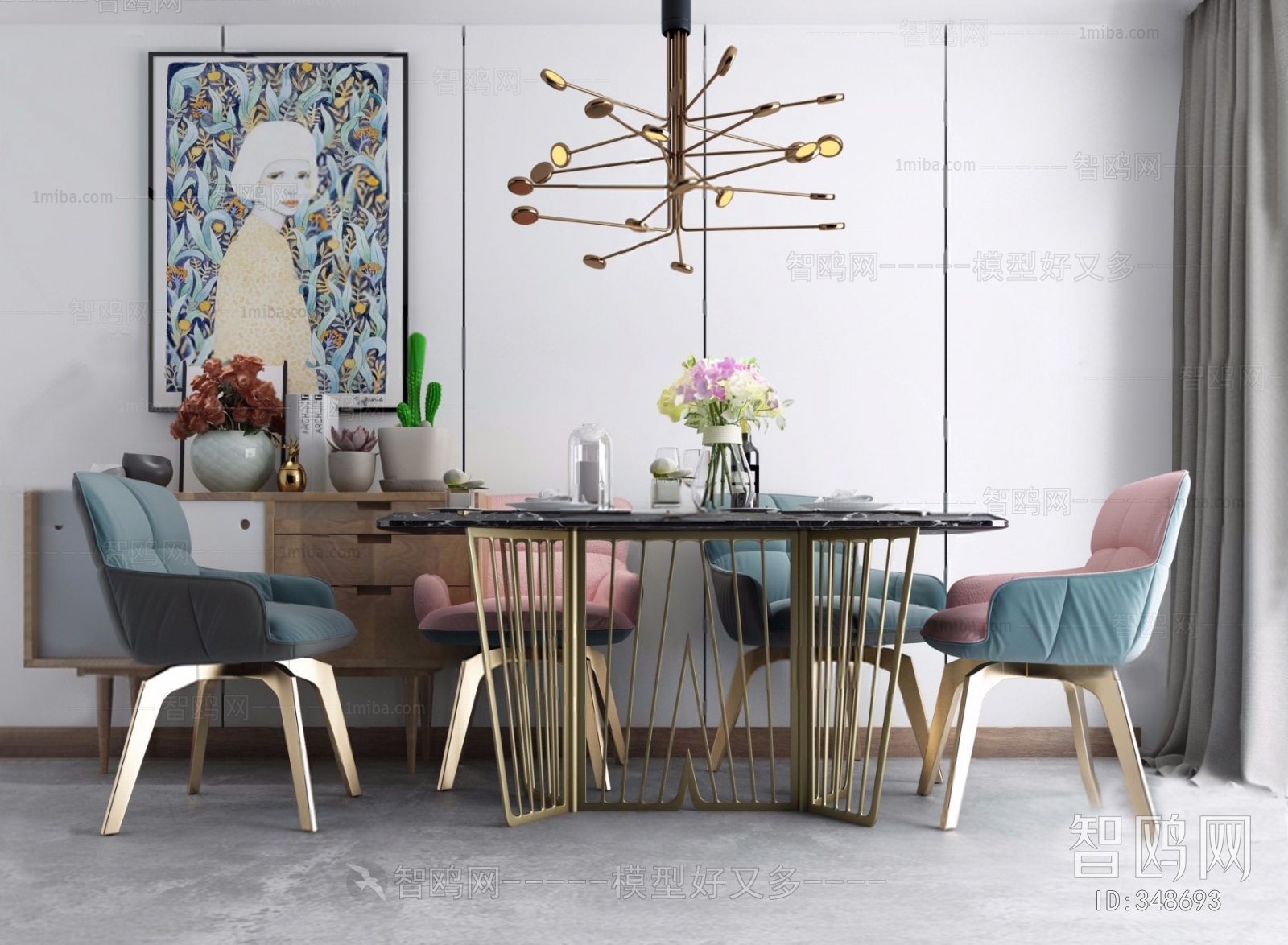 Nordic Style Dining Table And Chairs