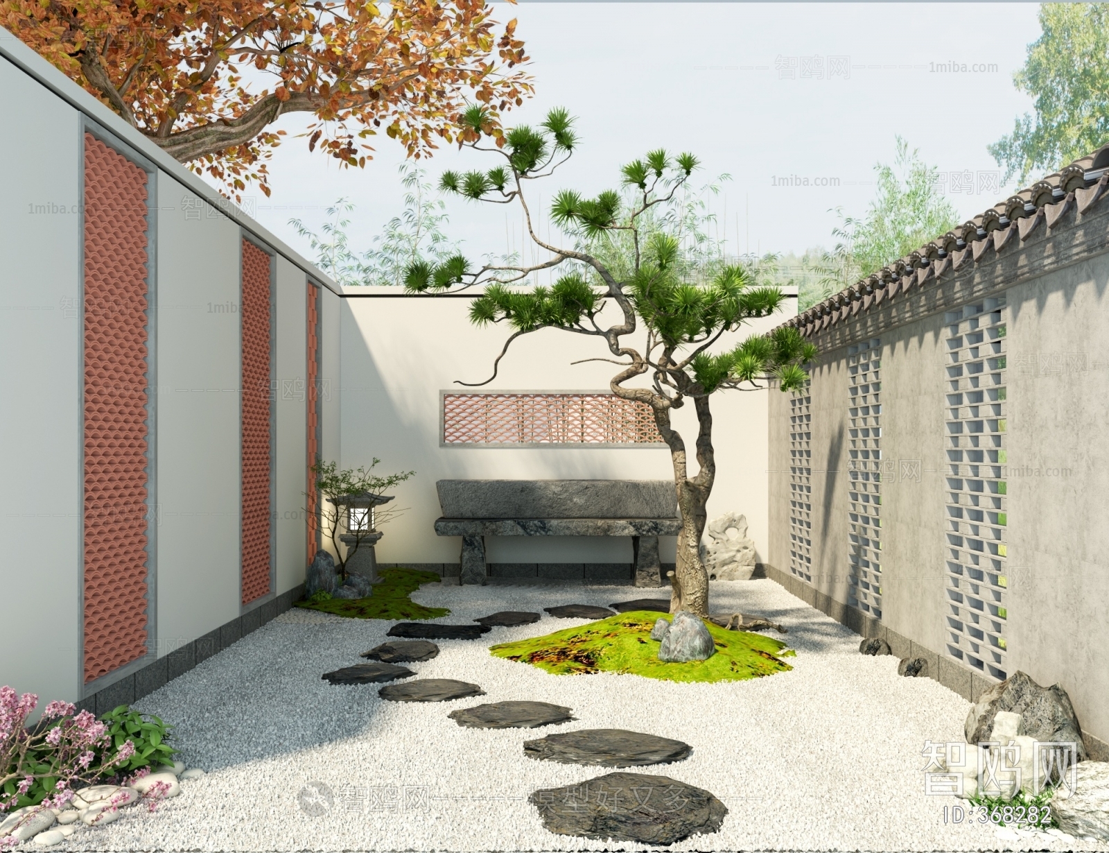 New Chinese Style Courtyard/landscape