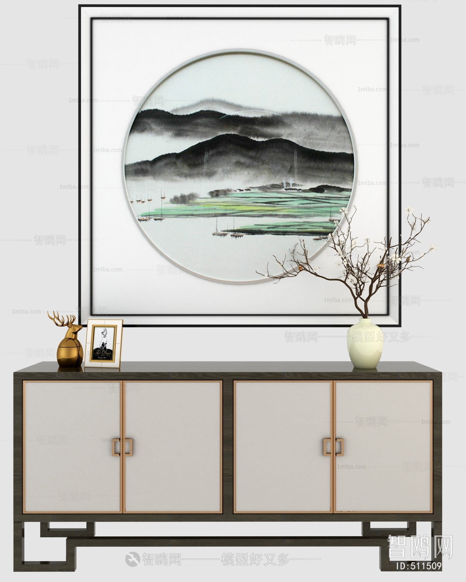 New Chinese Style Side Cabinet/Entrance Cabinet