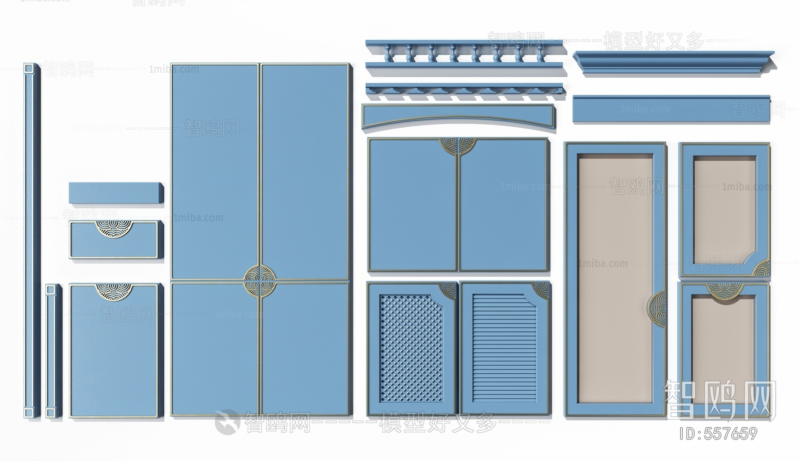 New Chinese Style Door Panel