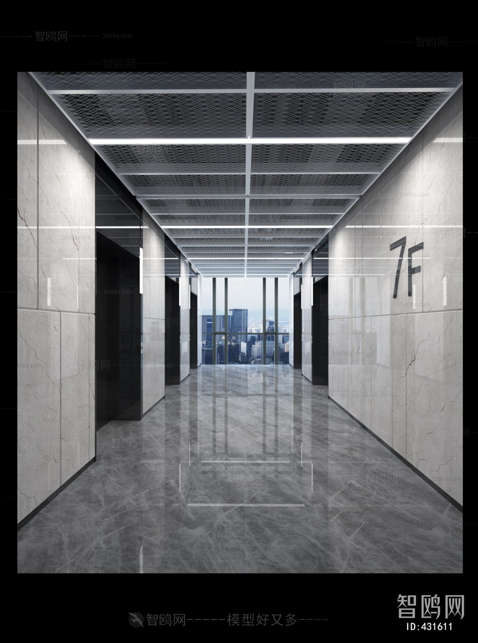 Modern Corridor/elevator Hall