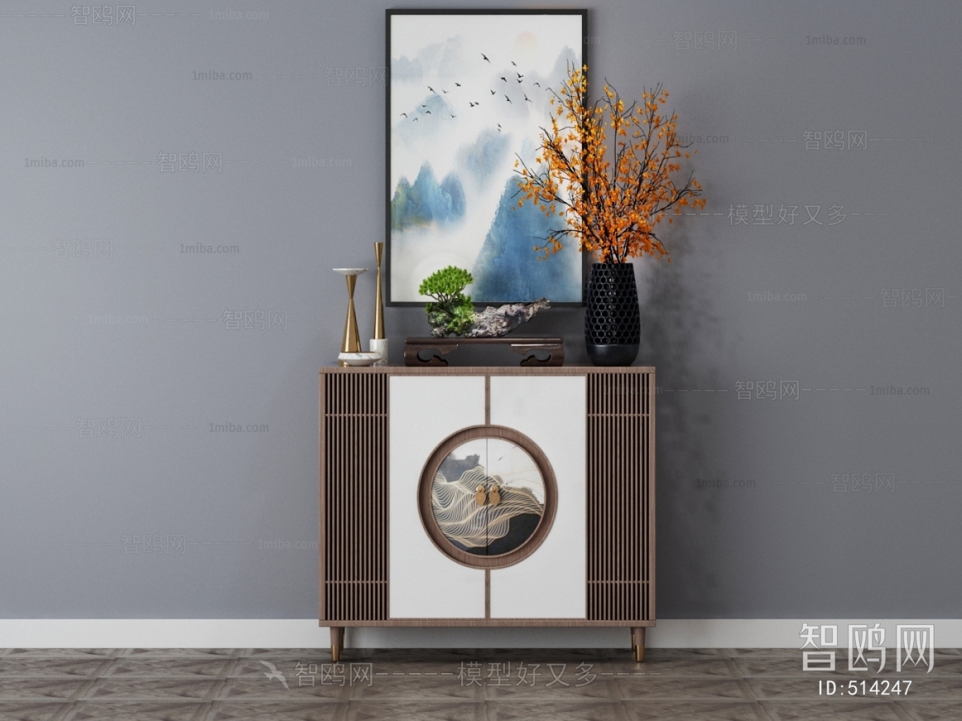 New Chinese Style Side Cabinet/Entrance Cabinet