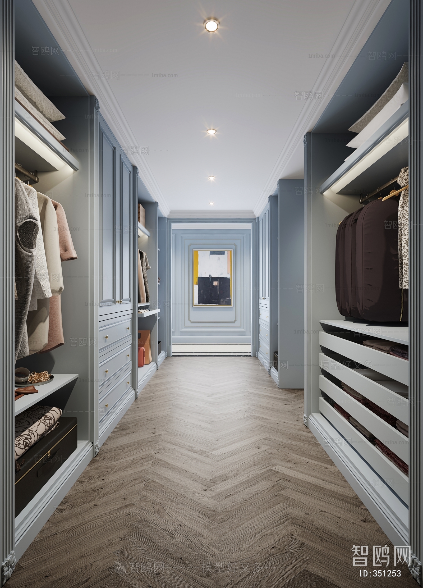American Style Simple European Style Clothes Storage Area