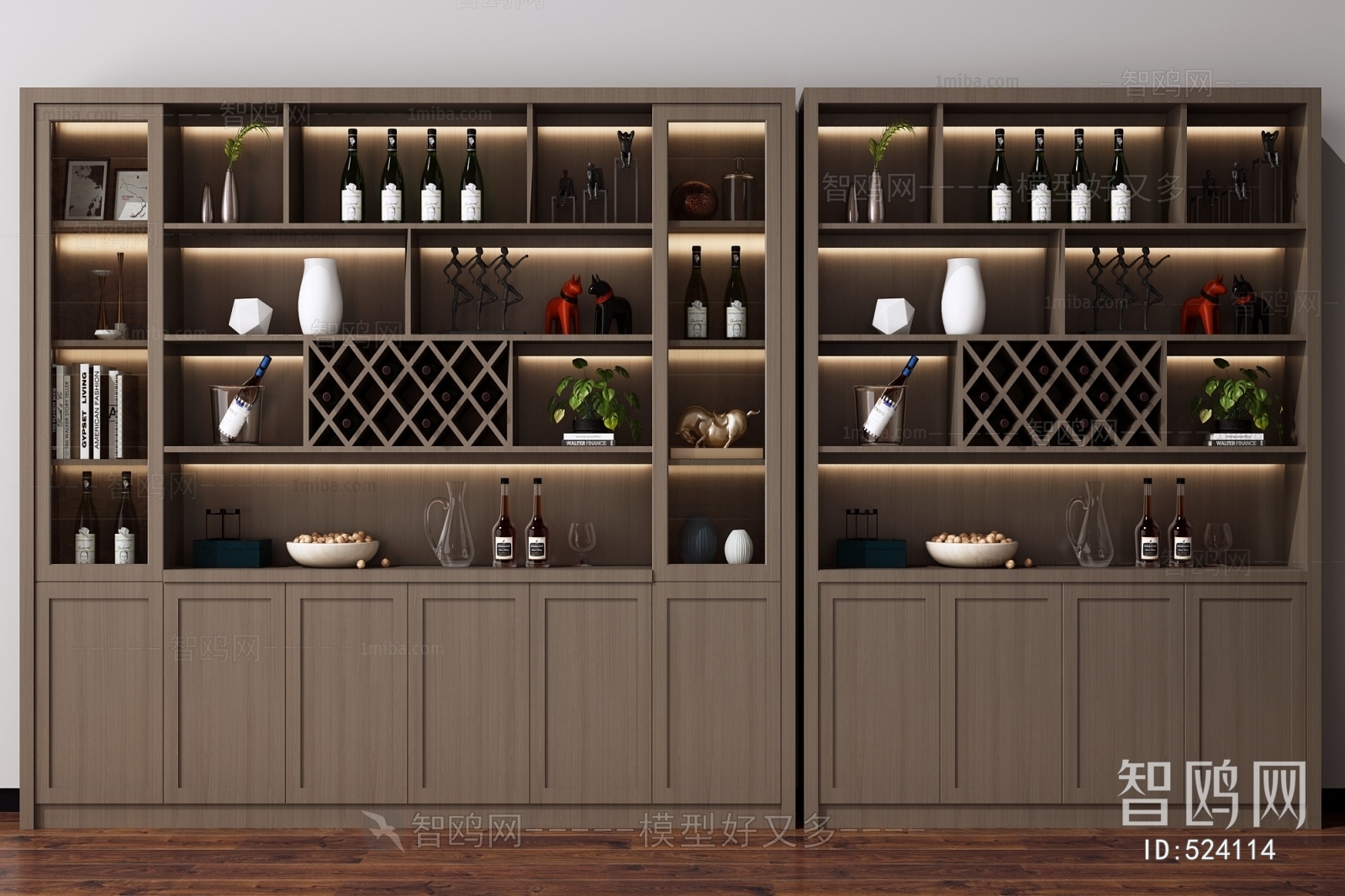 New Chinese Style Wine Cabinet