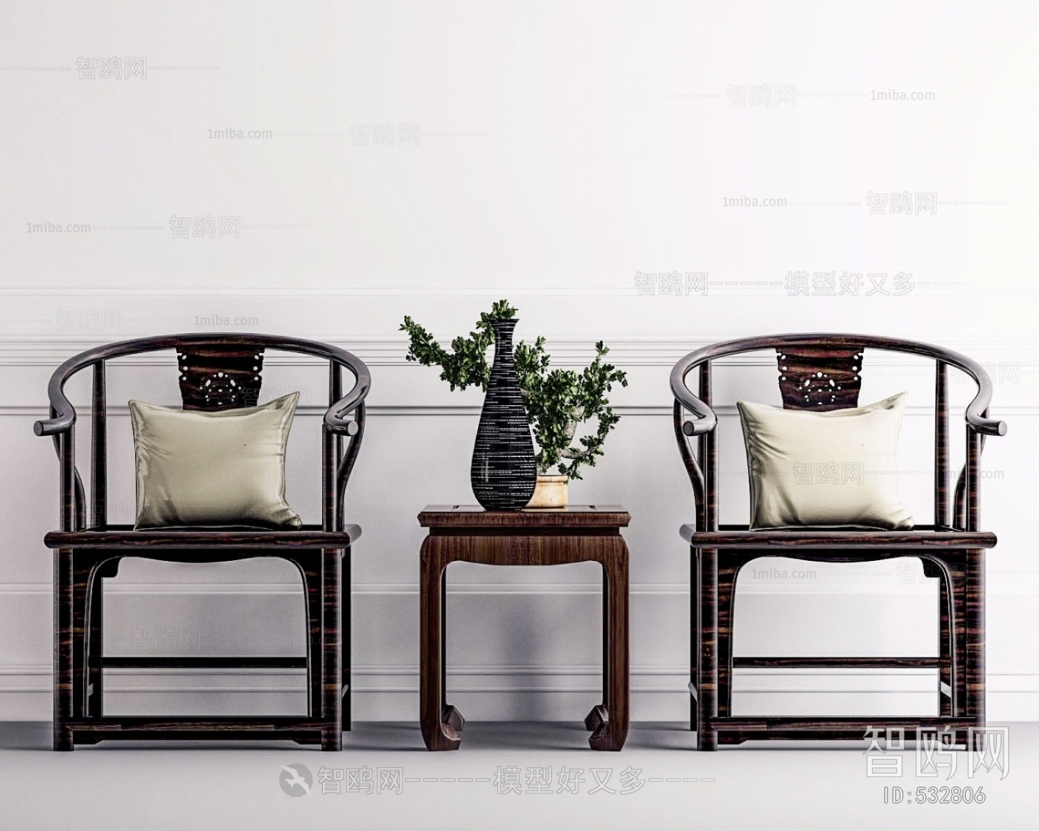 New Chinese Style Single Chair