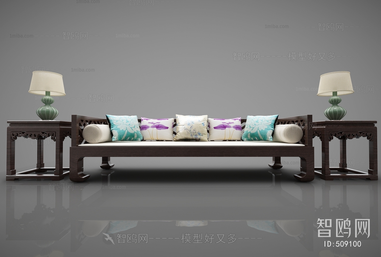 New Chinese Style Multi Person Sofa