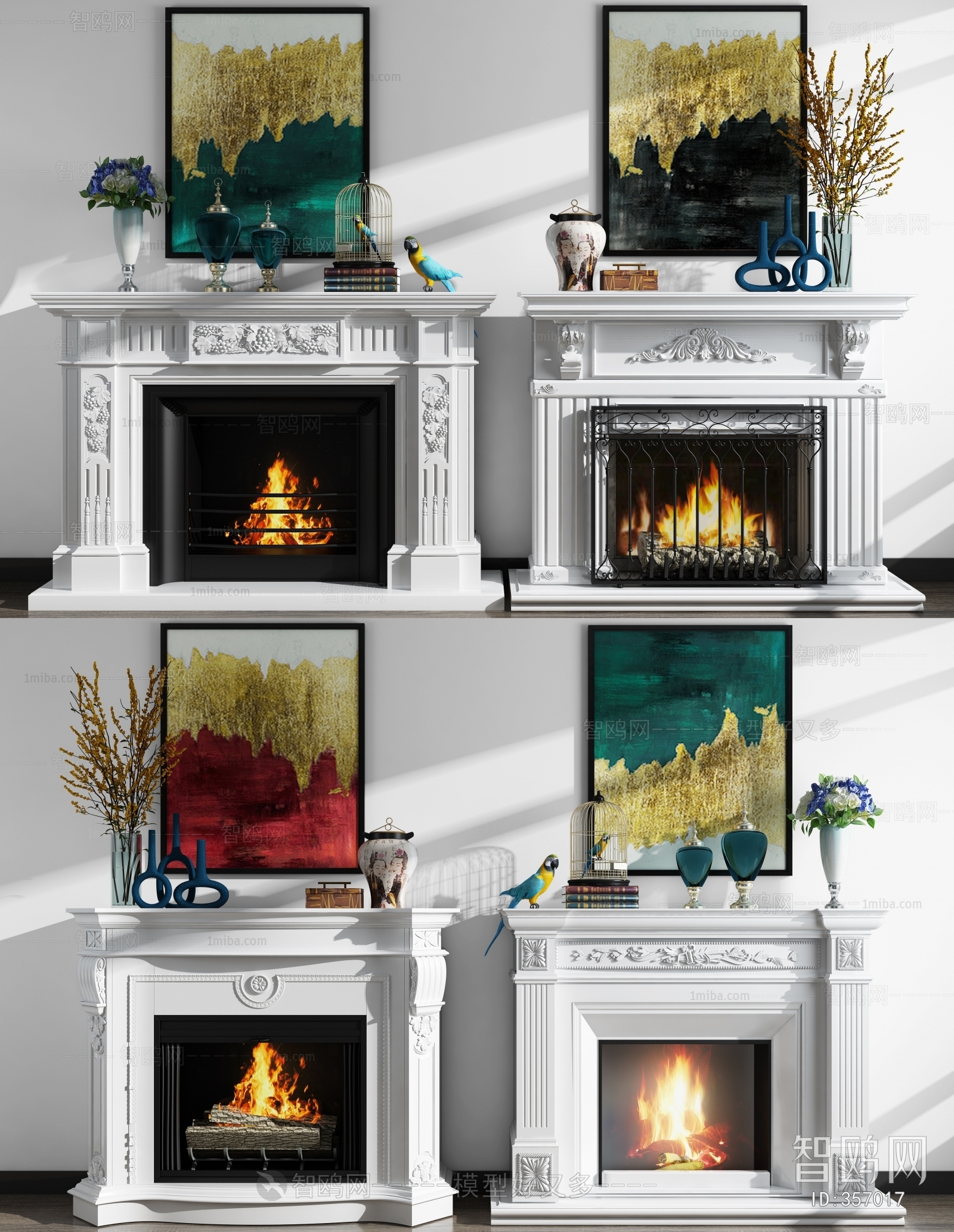 European Style Fireplace