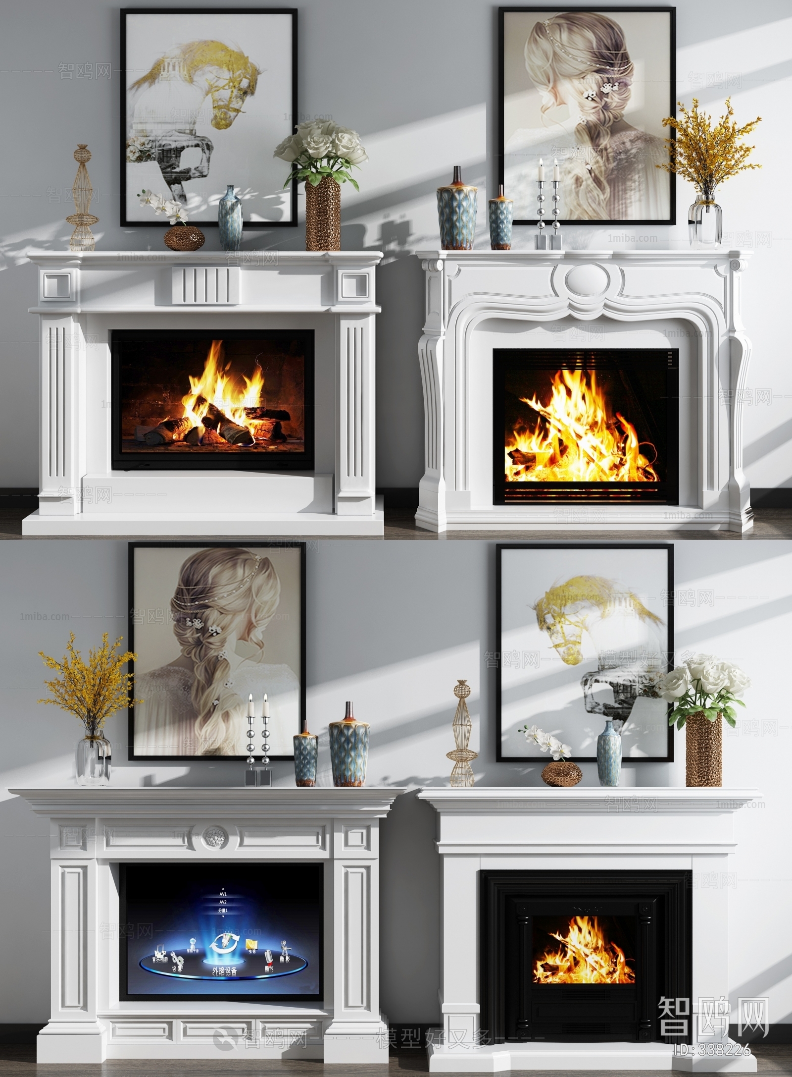 European Style Fireplace