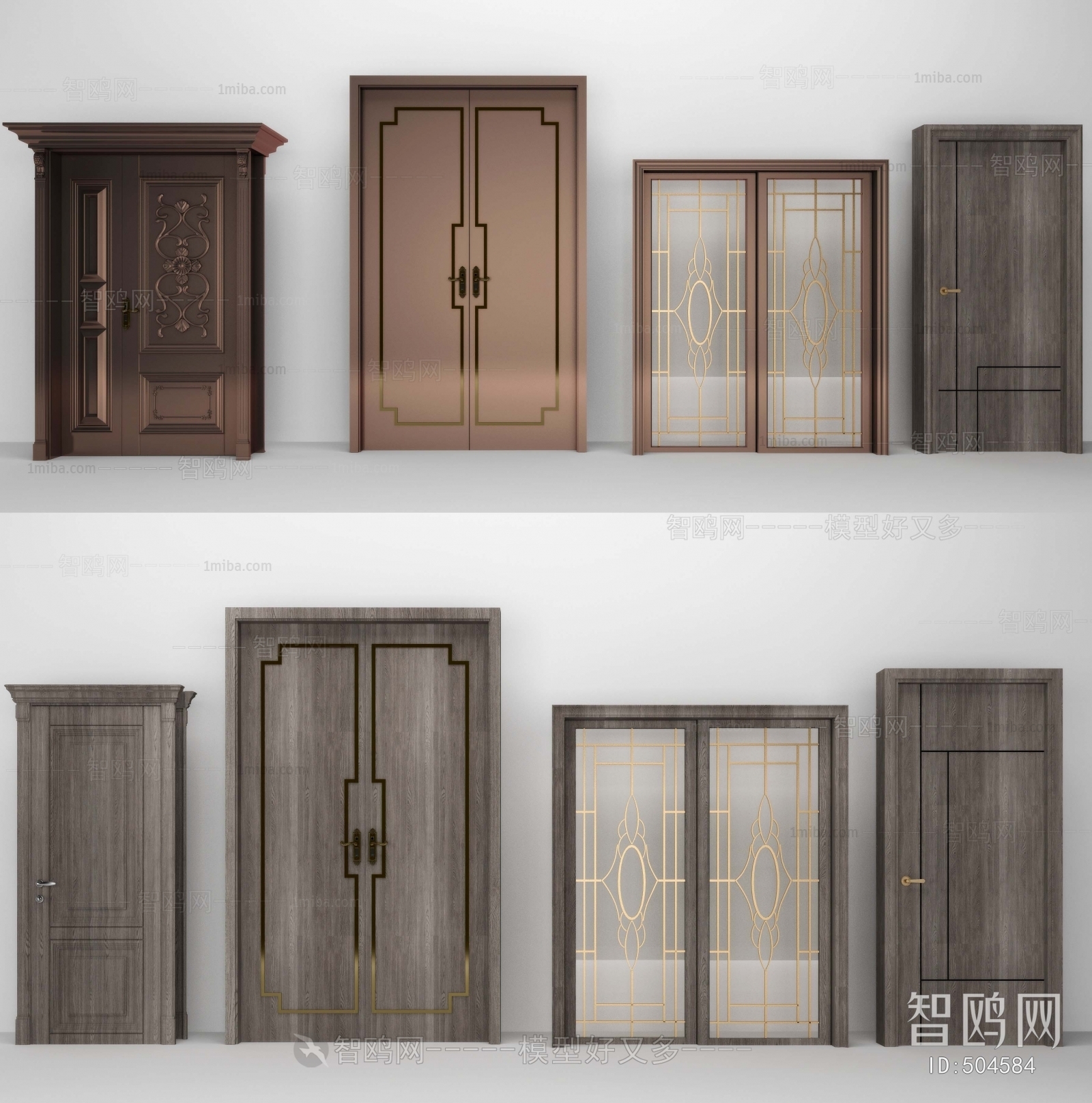 Simple European Style Door