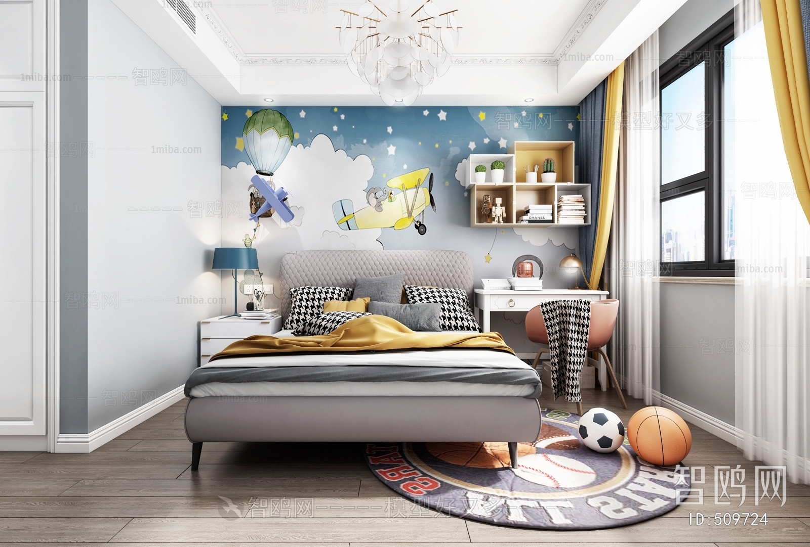 Modern Boy's Room And Son's Room