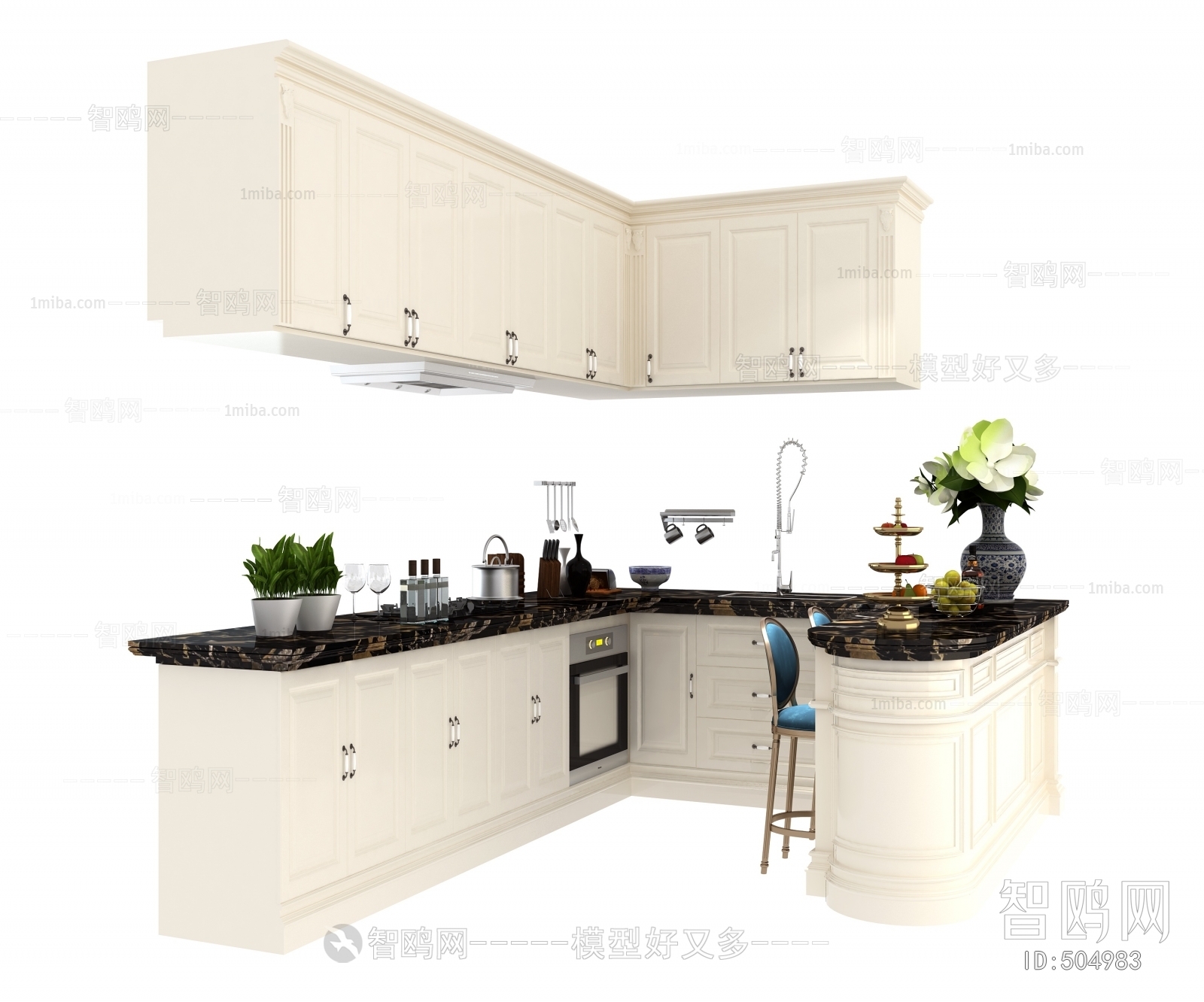 Simple European Style Kitchen Cabinet