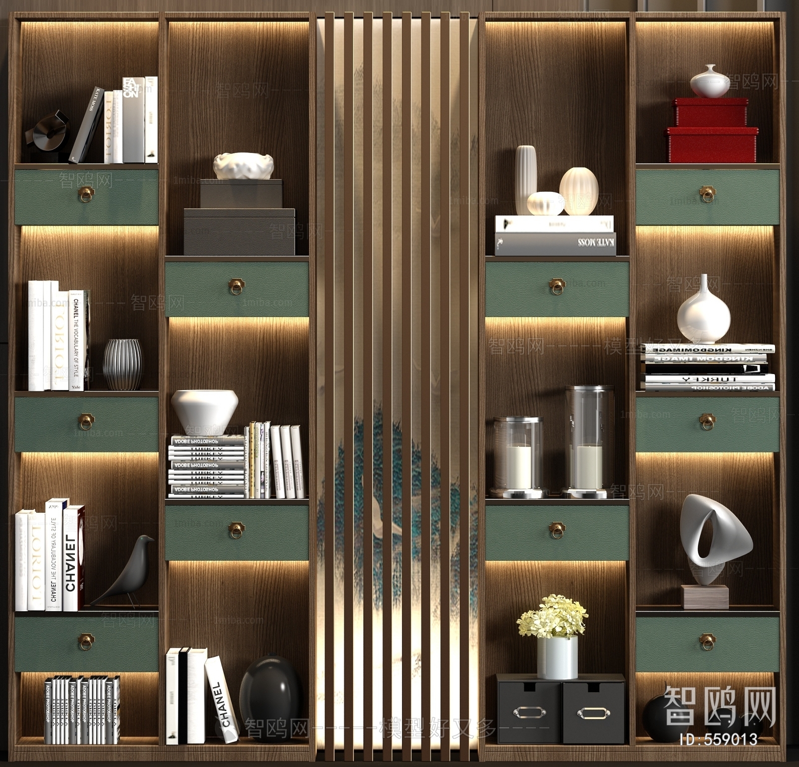 New Chinese Style Bookcase