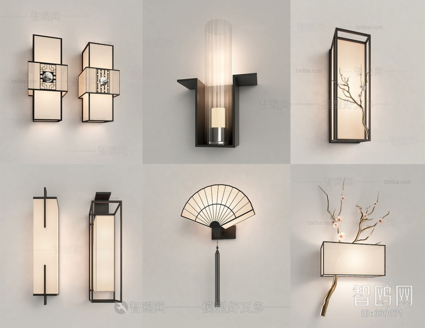 New Chinese Style Wall Lamp