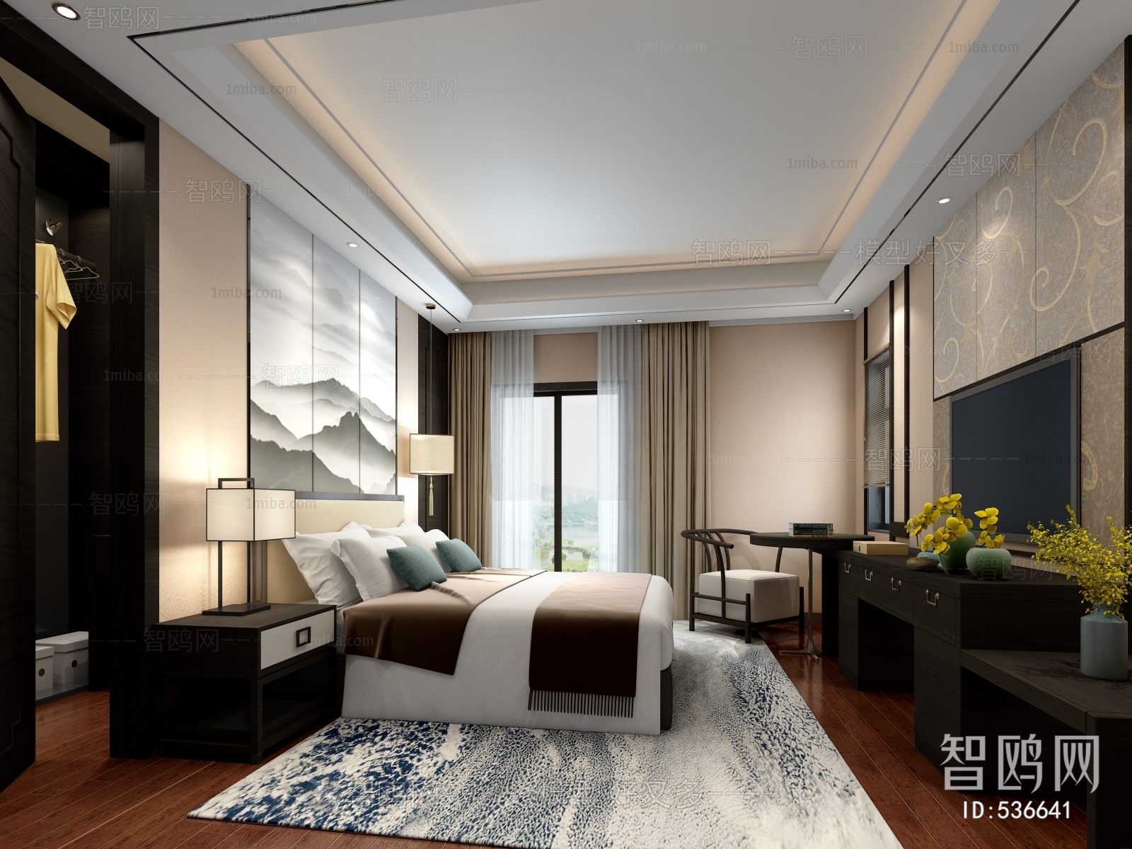 New Chinese Style Bedroom