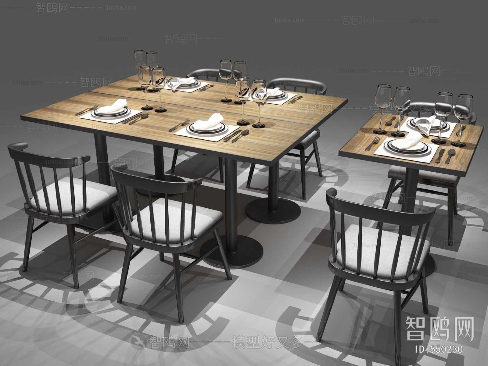 Industrial Style Dining Table And Chairs