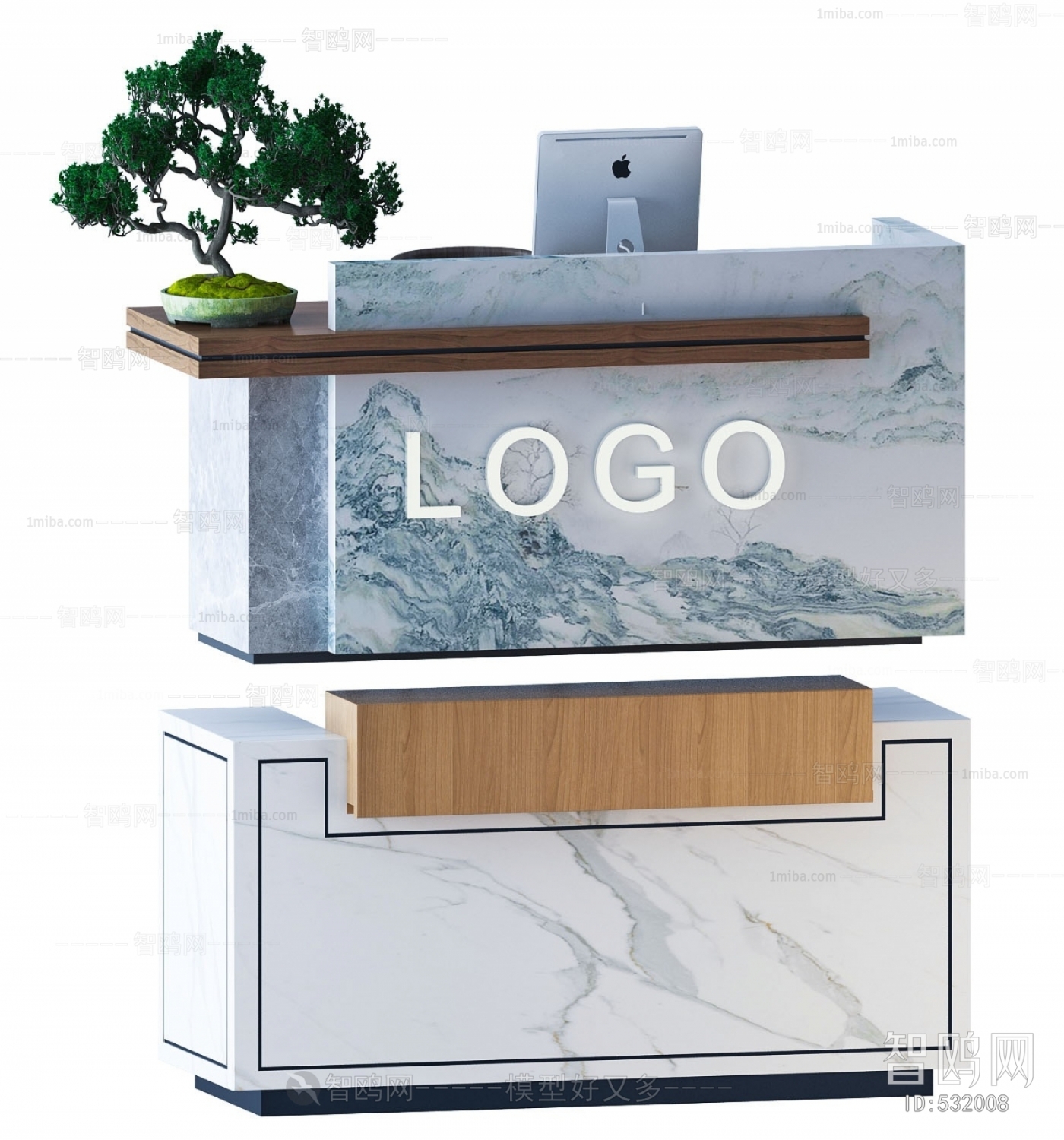 New Chinese Style Reception Desk