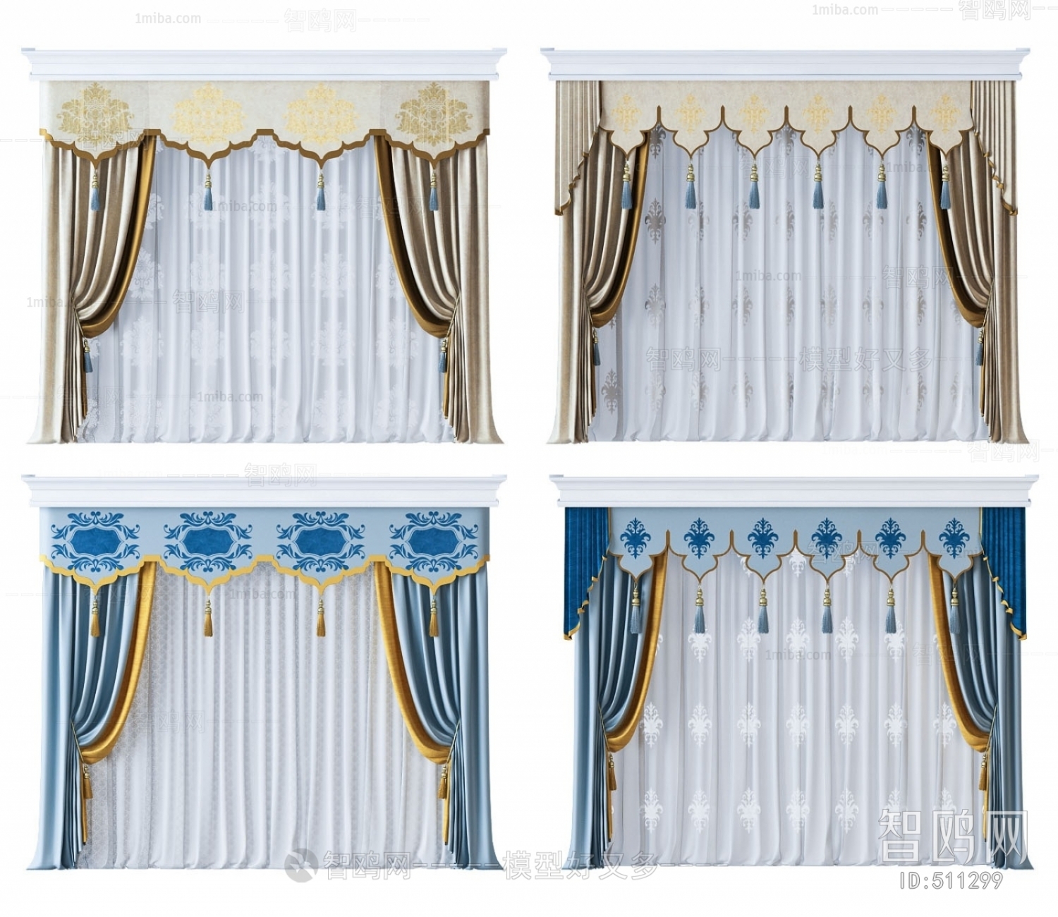 Simple European Style The Curtain