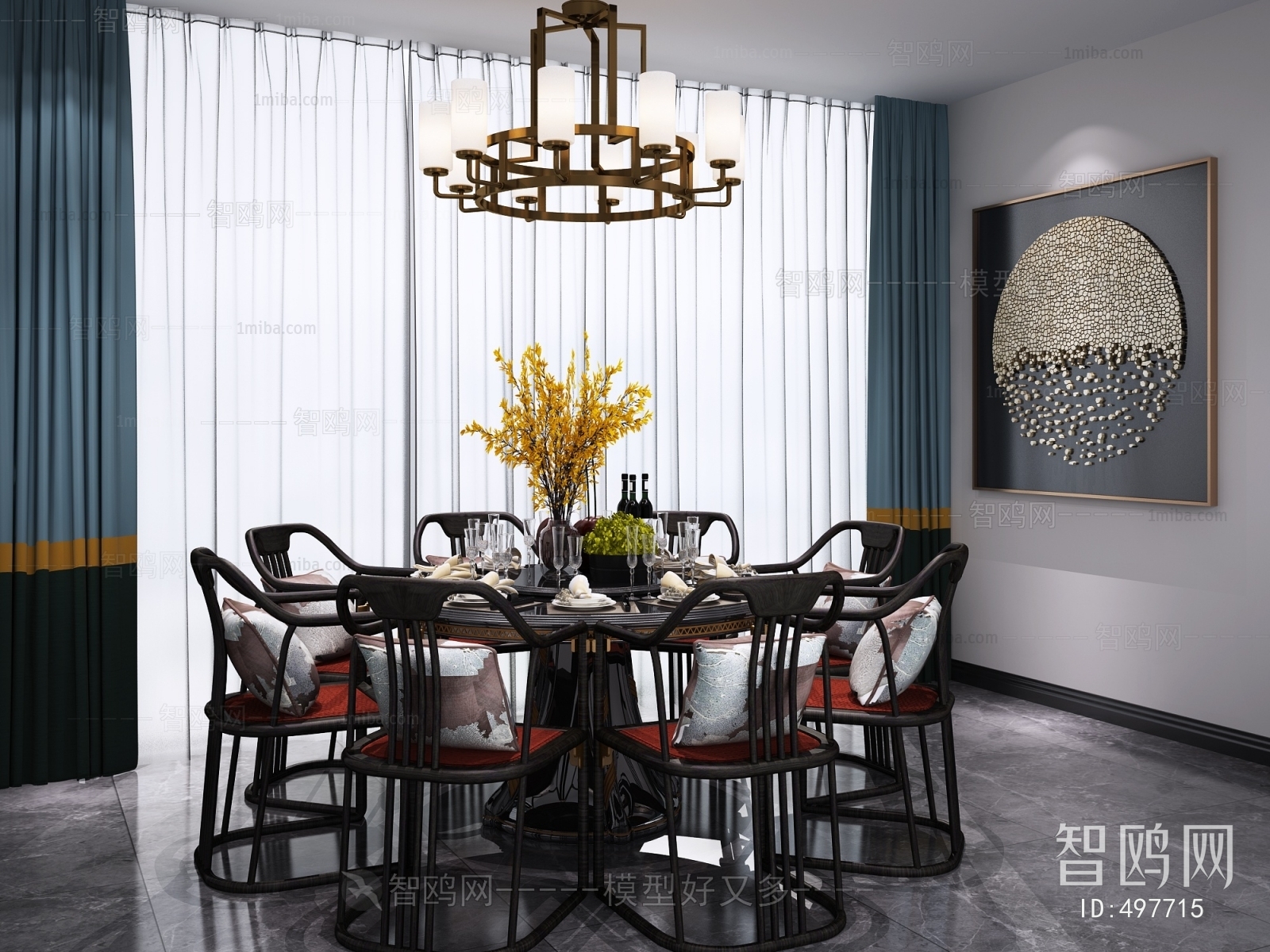 New Chinese Style Dining Table And Chairs