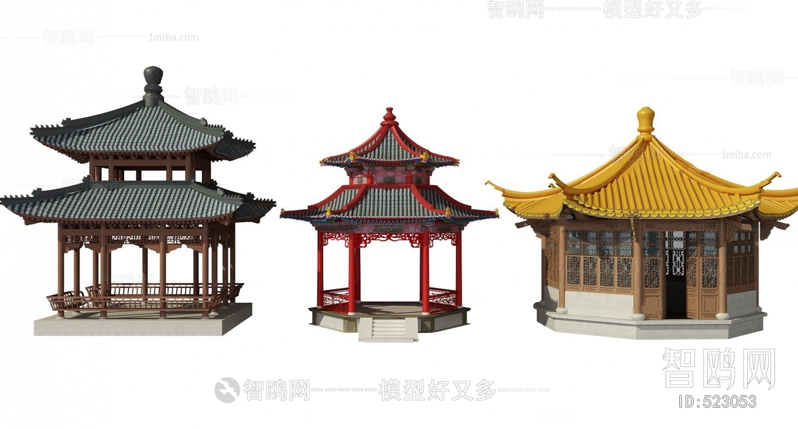 Chinese Style Ancient Architectural Buildings