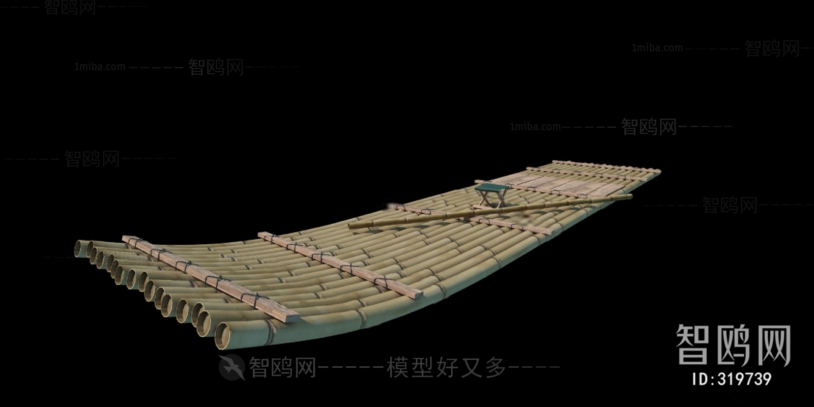 现代竹筏