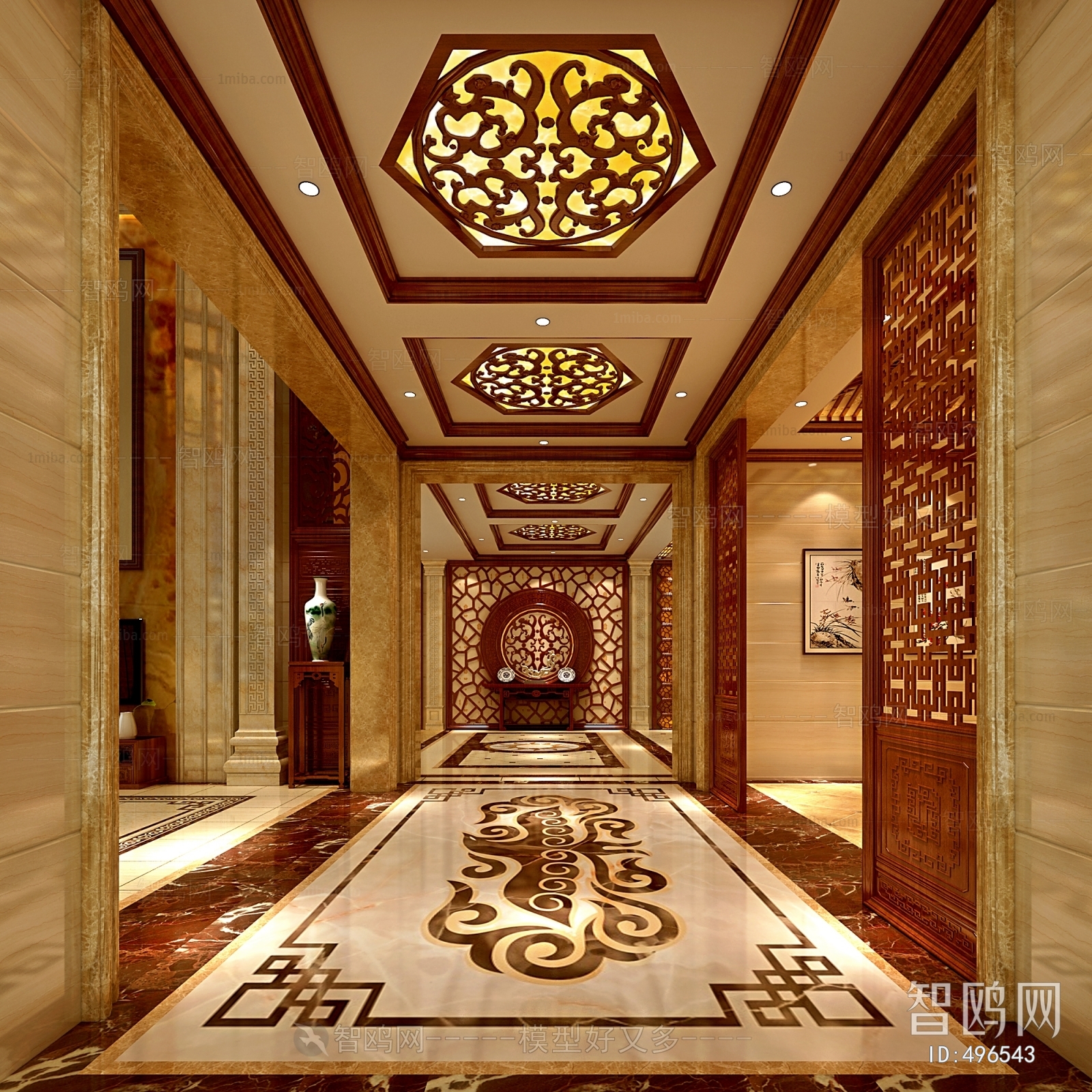 Chinese Style Hallway