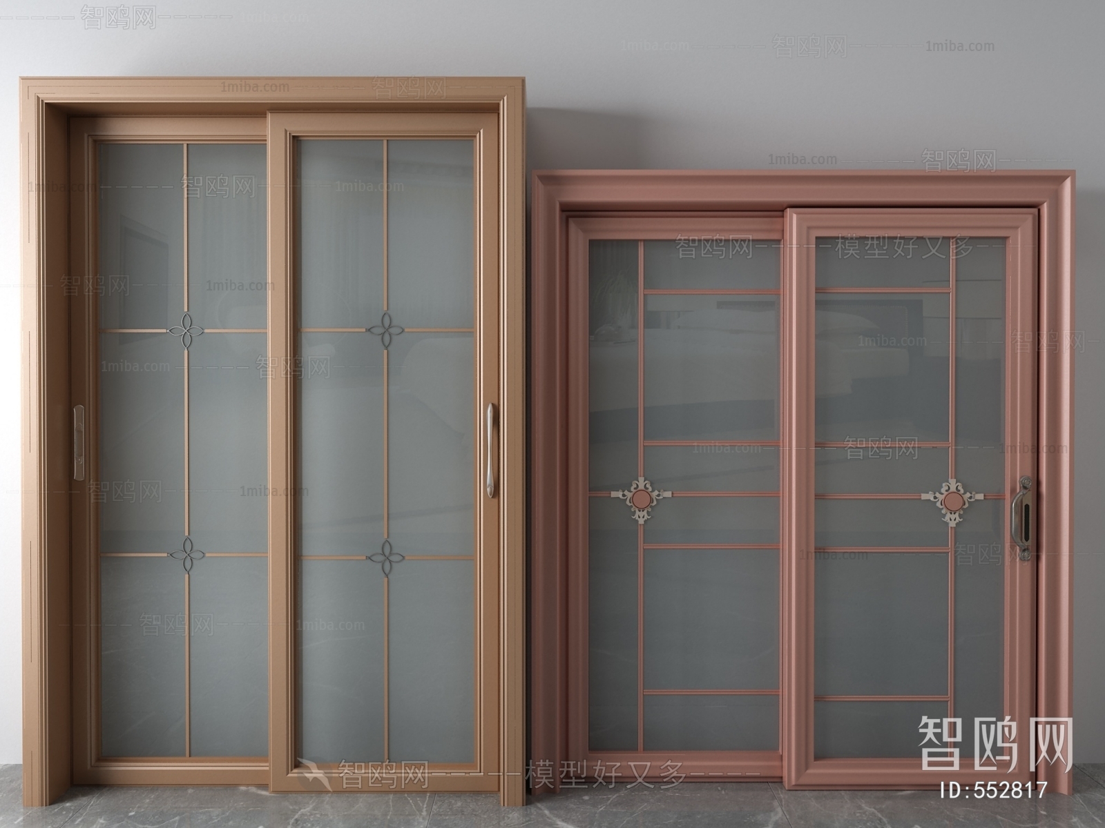 New Chinese Style Sliding Door