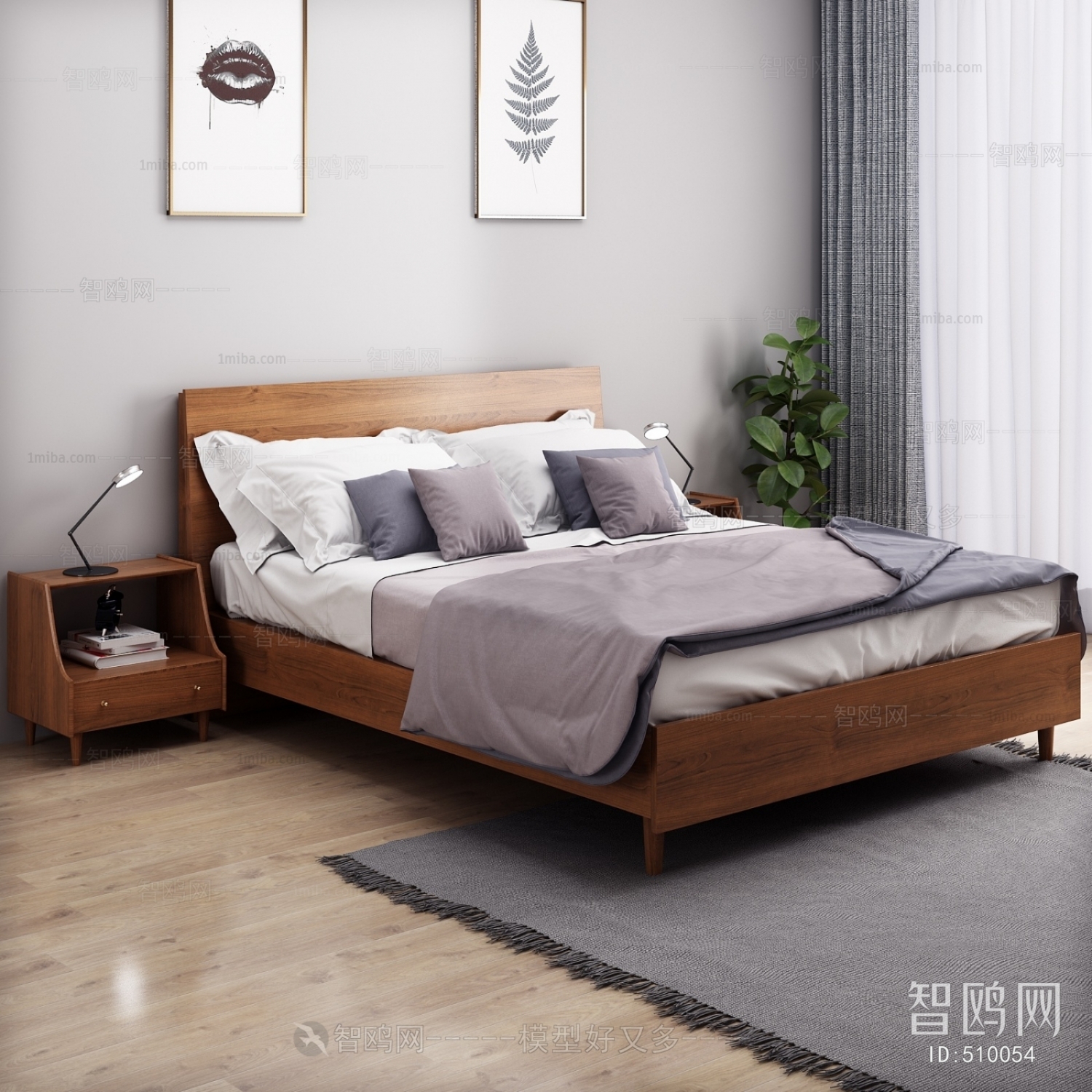 Nordic Style Double Bed