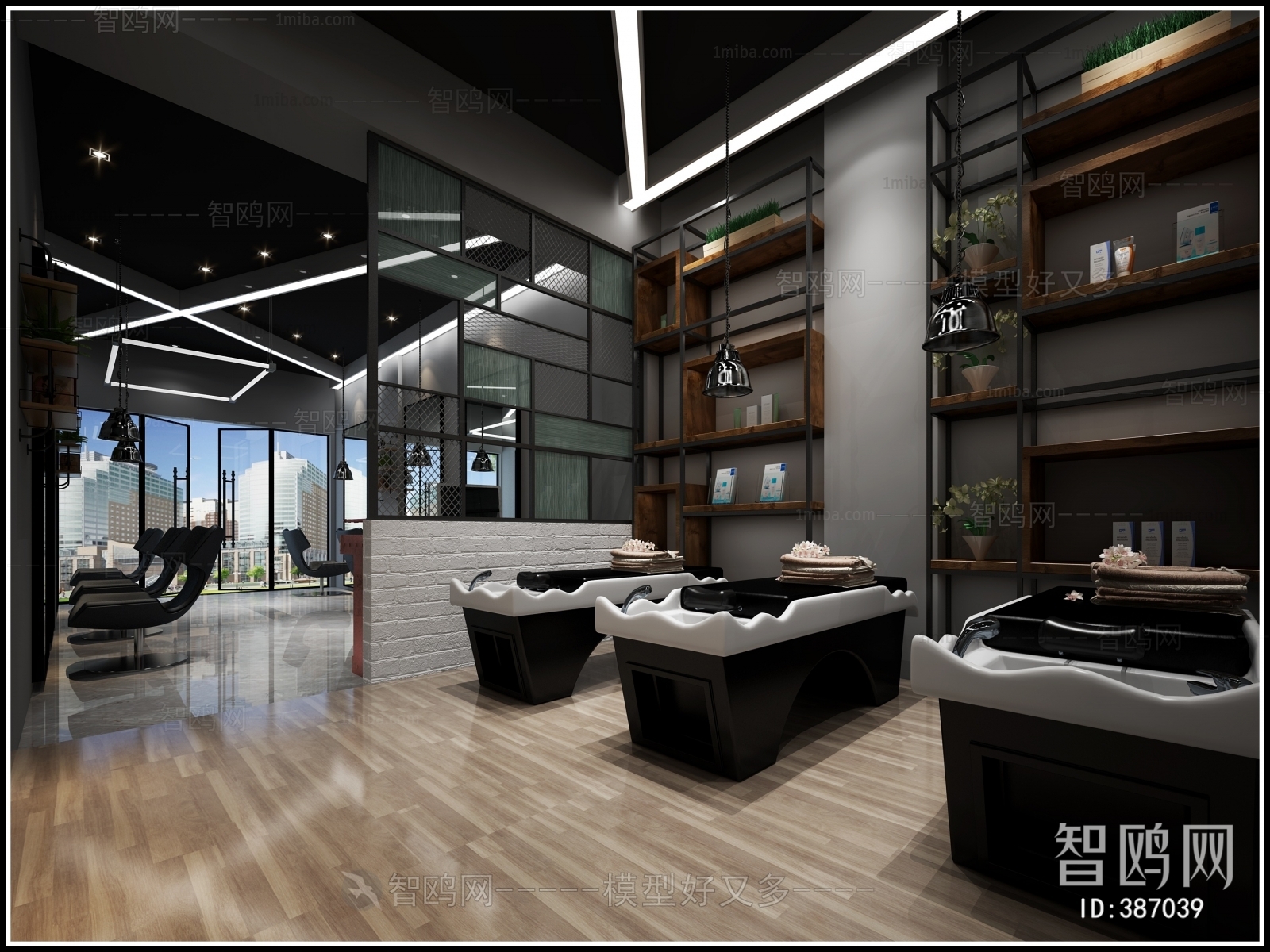 Industrial Style Barbershop