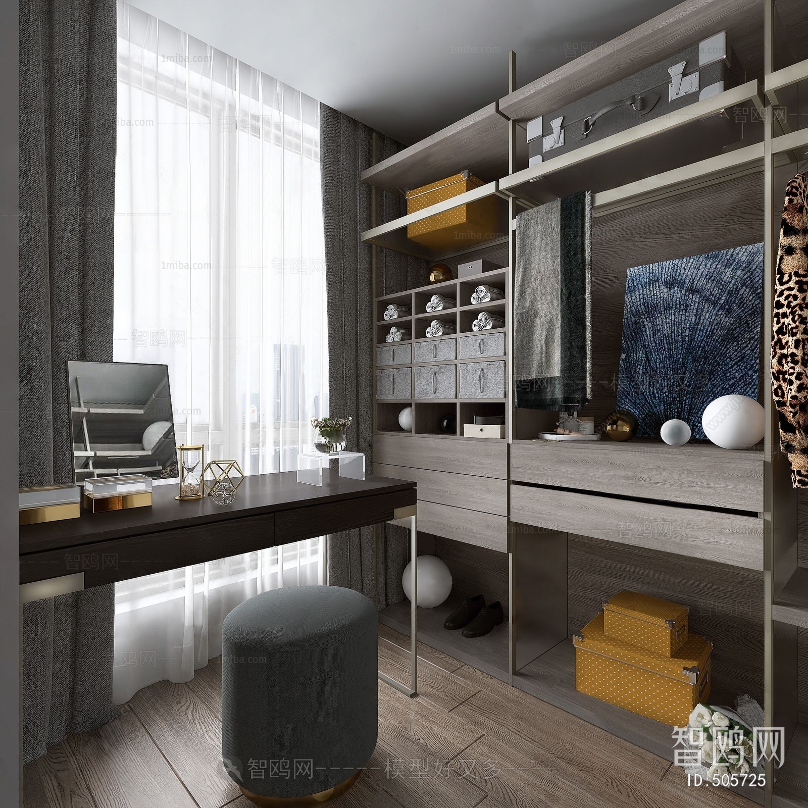 Modern Clothes Storage Area