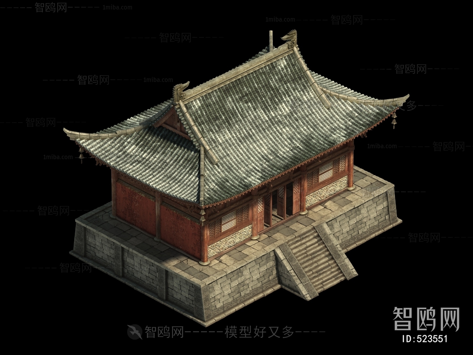 Chinese Style Ancient Architectural Buildings