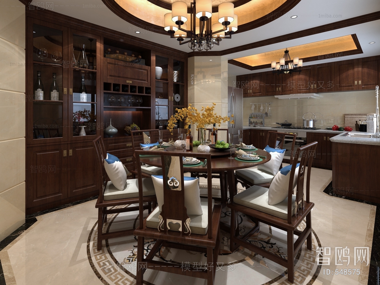 New Chinese Style Dining Room