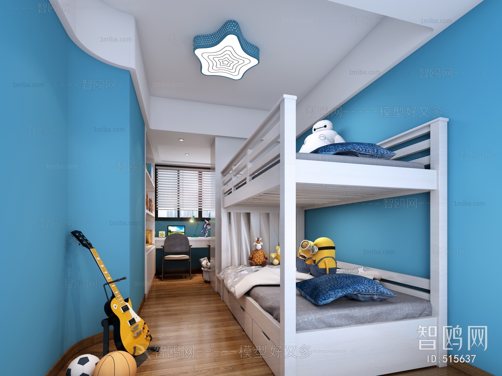 Modern Boy's Room And Son's Room