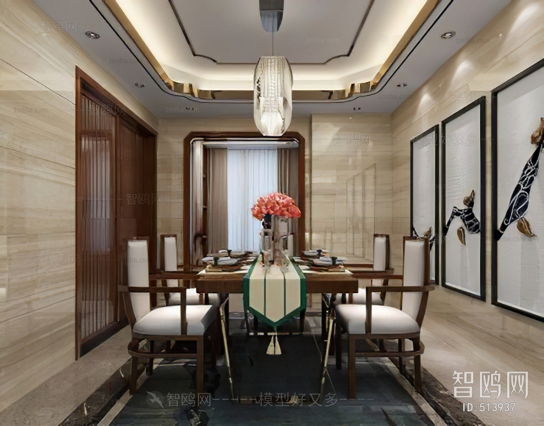 New Chinese Style Dining Room