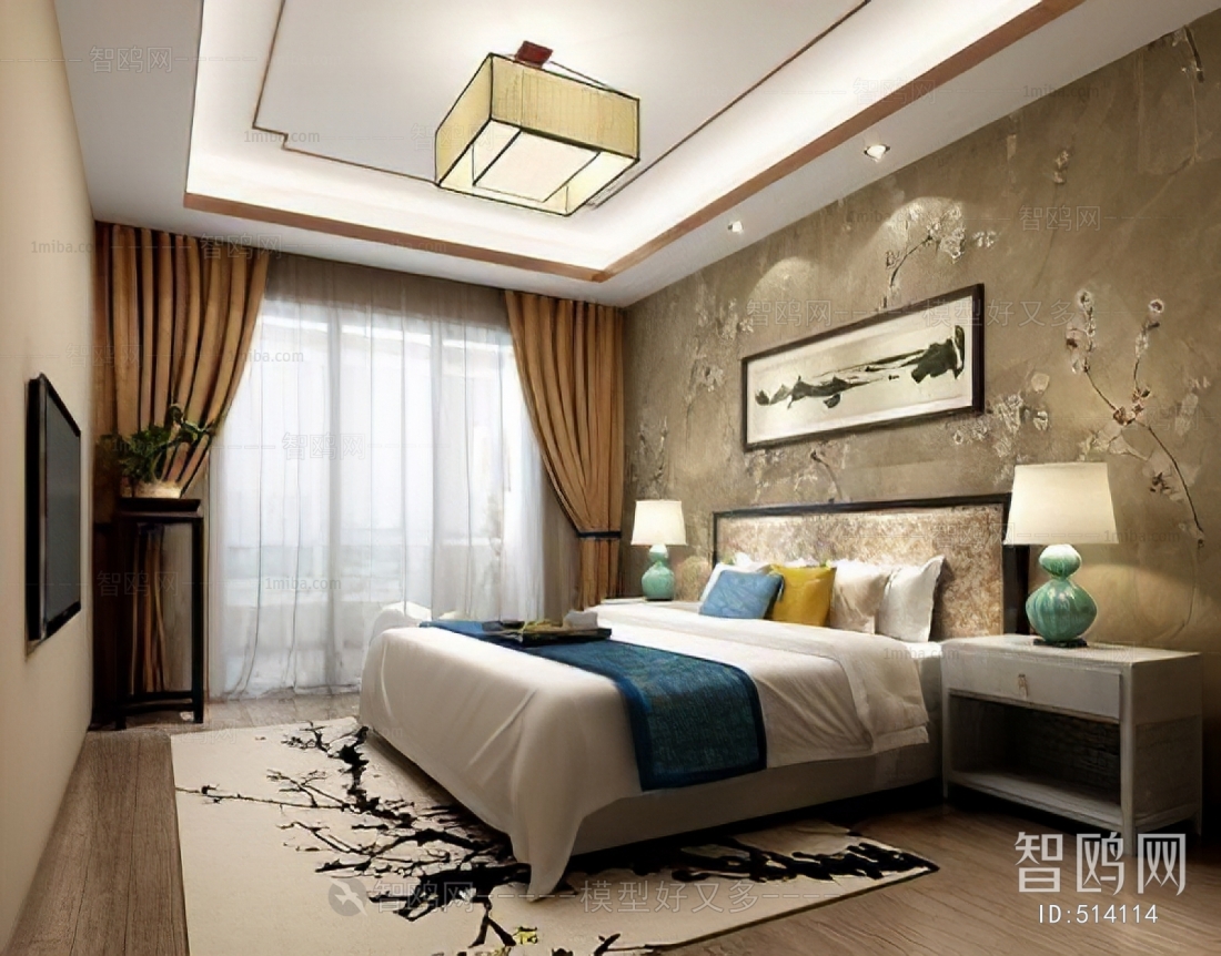 New Chinese Style Bedroom