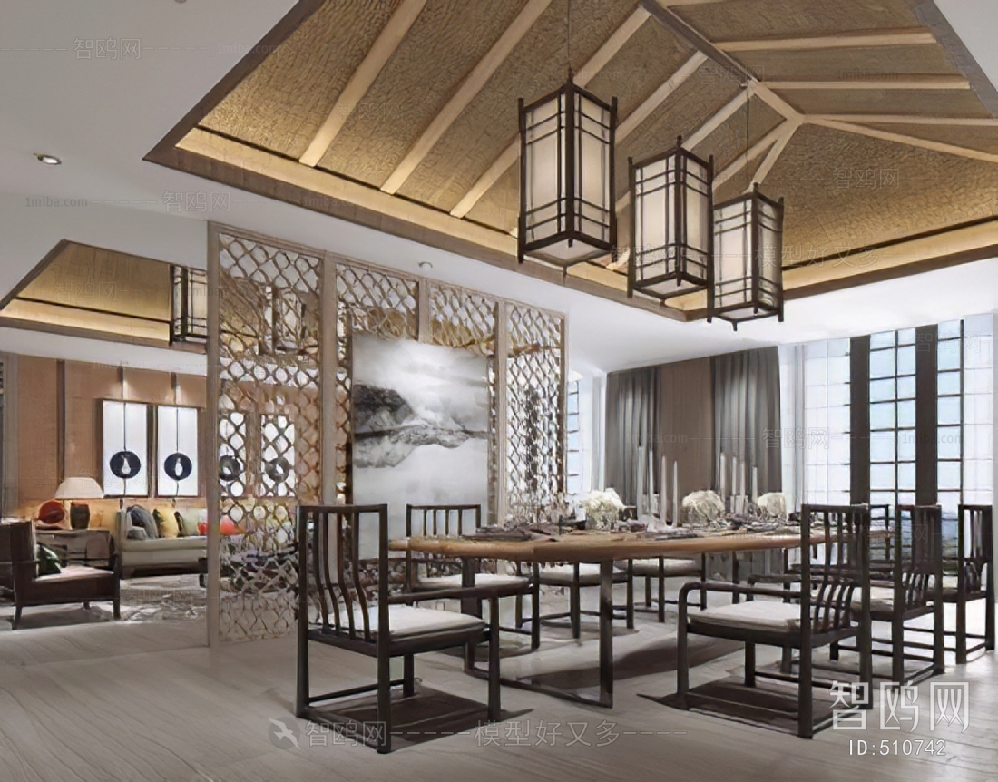 New Chinese Style Dining Room