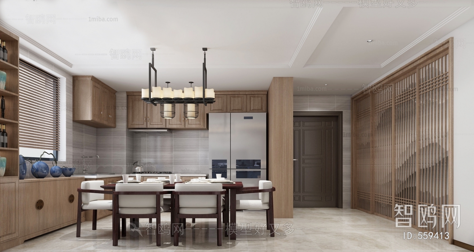 New Chinese Style Dining Room