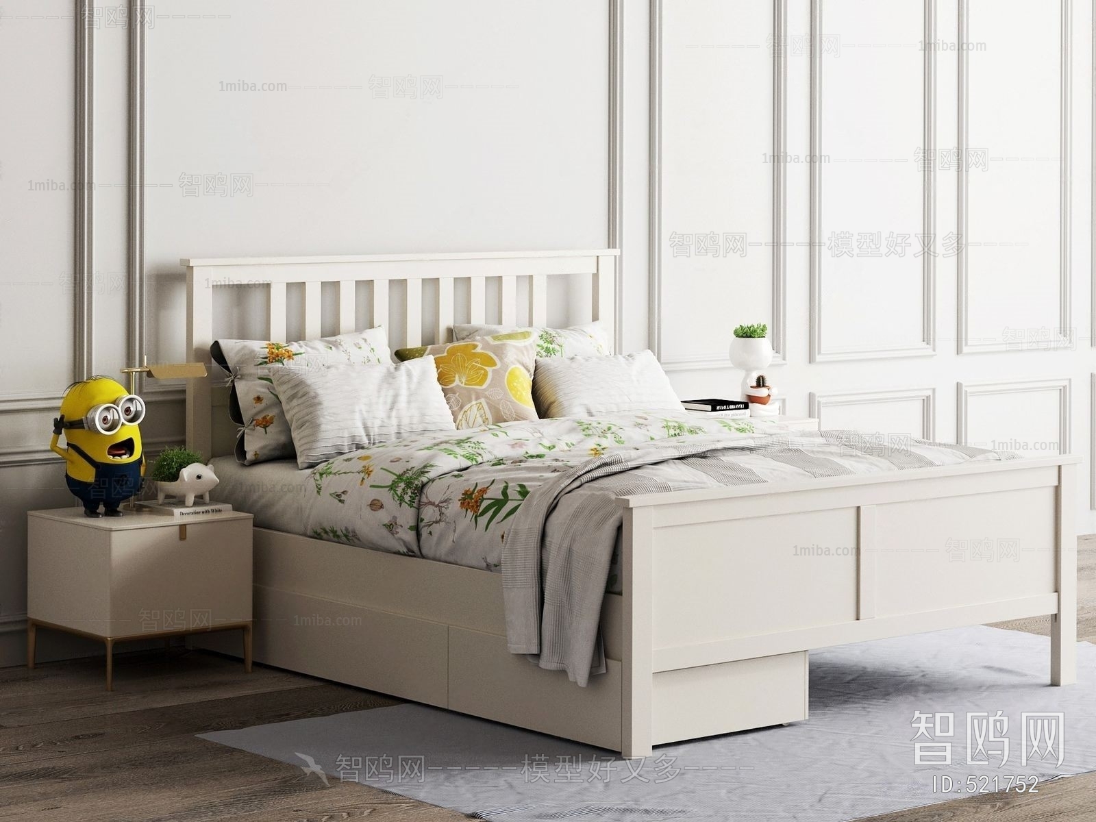 Nordic Style Double Bed