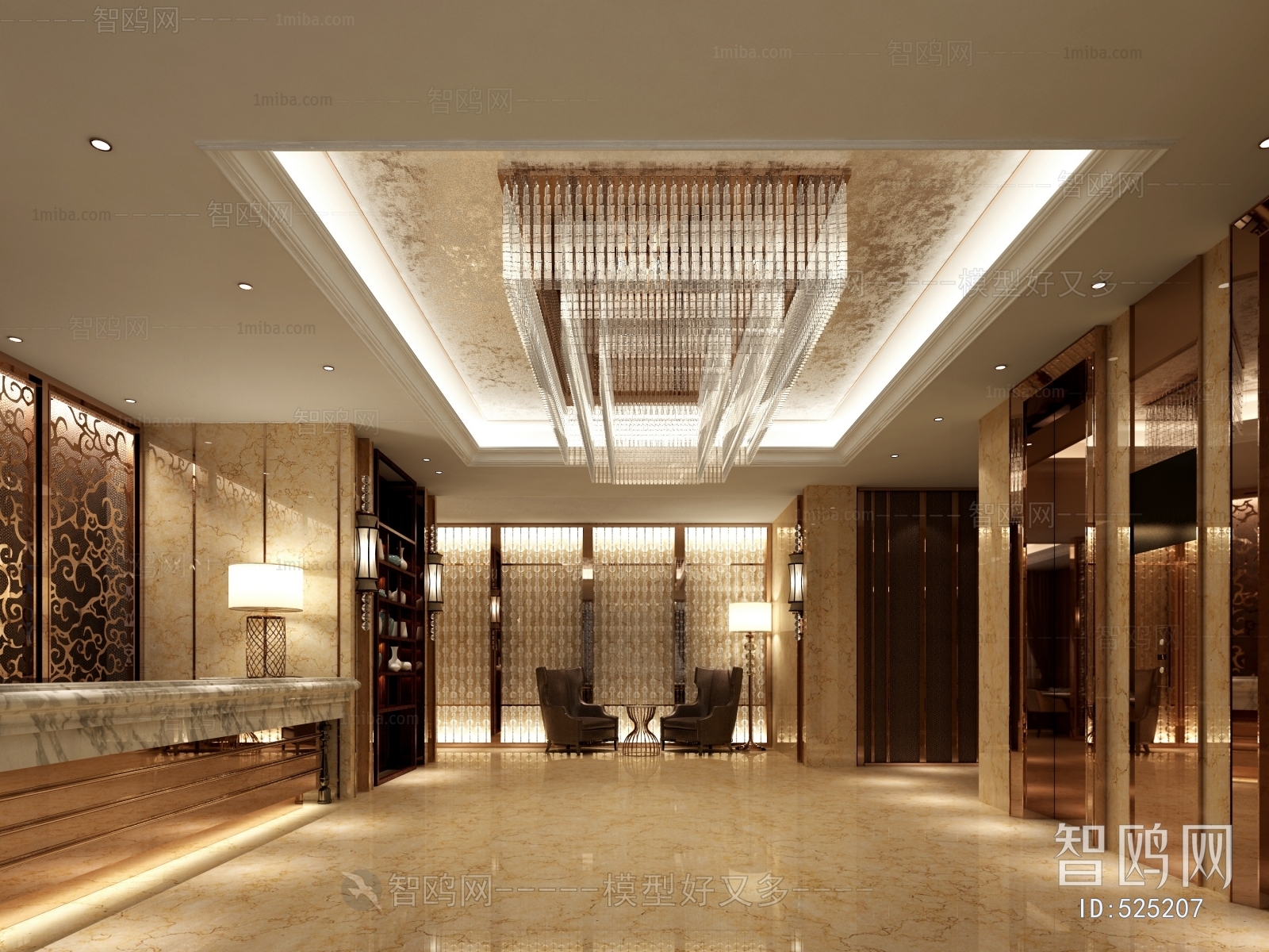 Simple European Style Lobby Hall